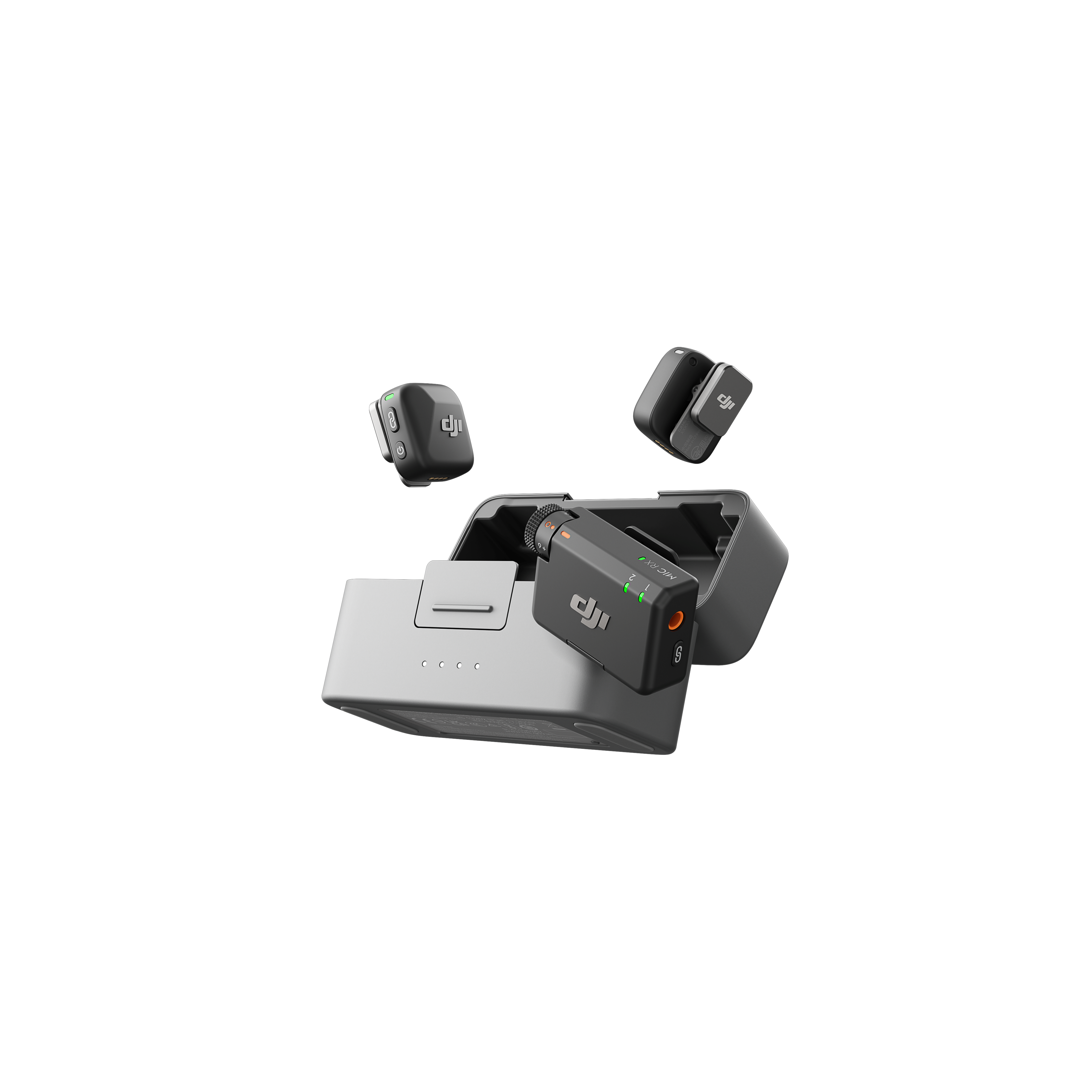 DJI Mic Mini (2 TX + 1 RX + Charging Case) - USB-C Mikrofon Sort CP.RN.00000433.01