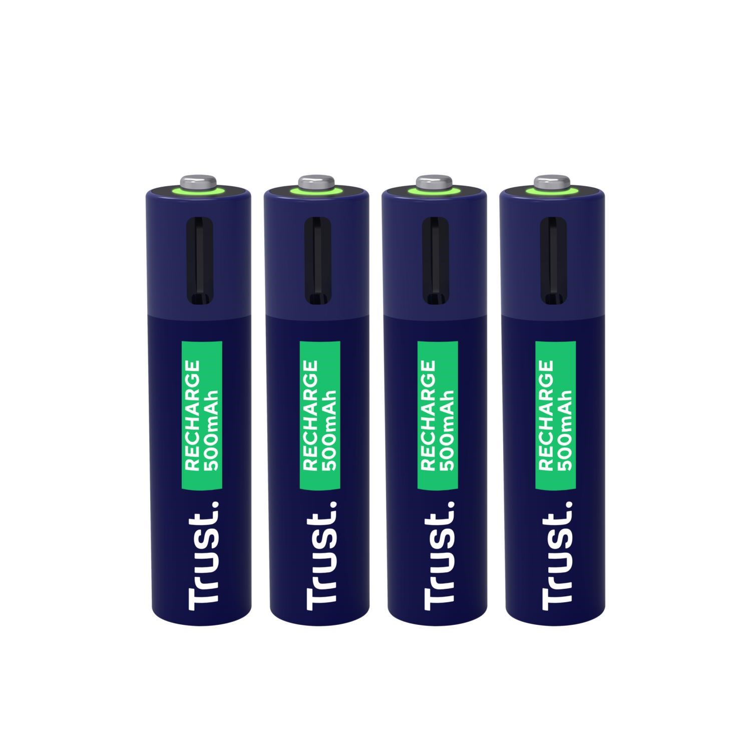 Trust 4 x AAA USB-C Rechargeable Batteri 25671