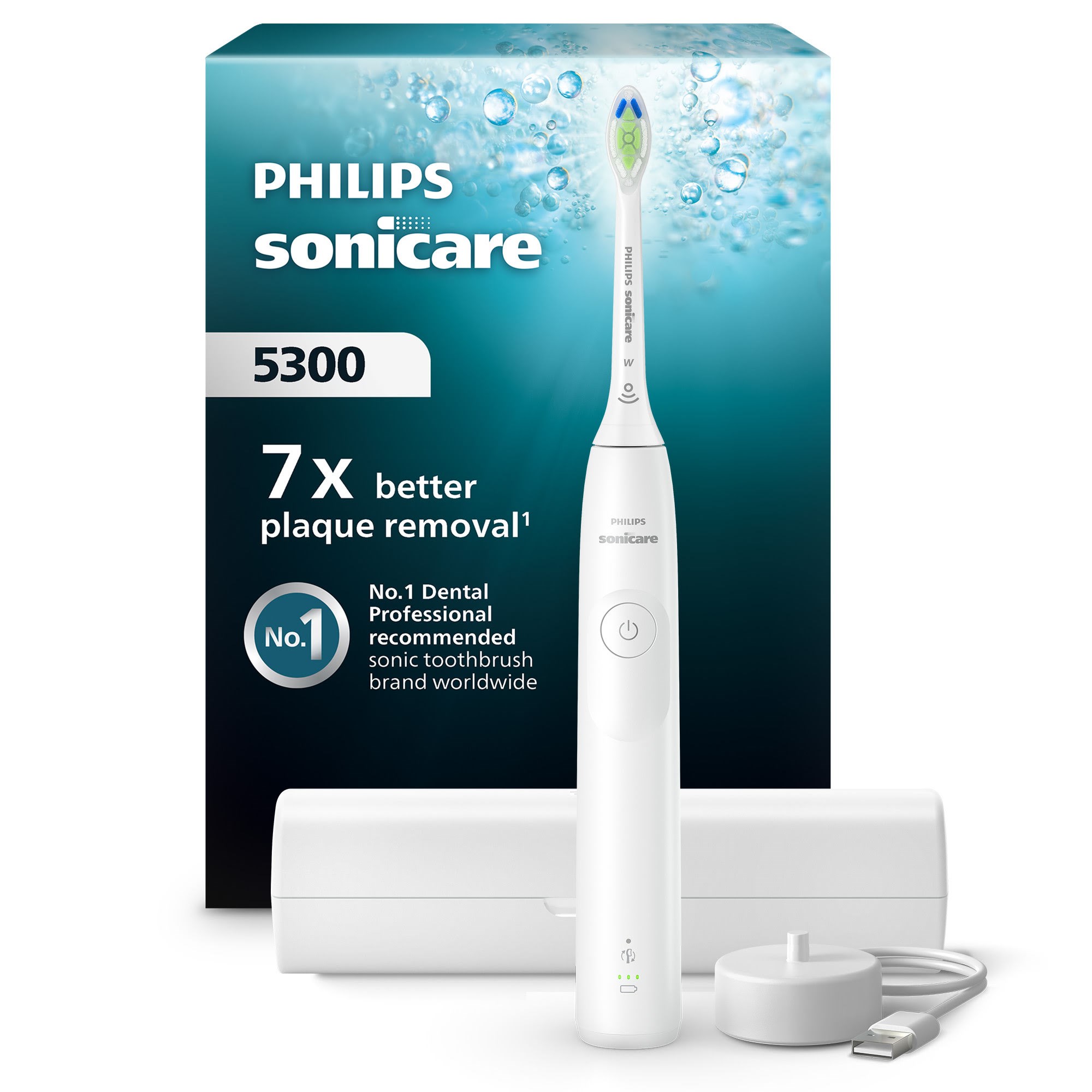 Philips Eltandbørste Sonicare 5300 series HX7108/02 - white El Tandbørste