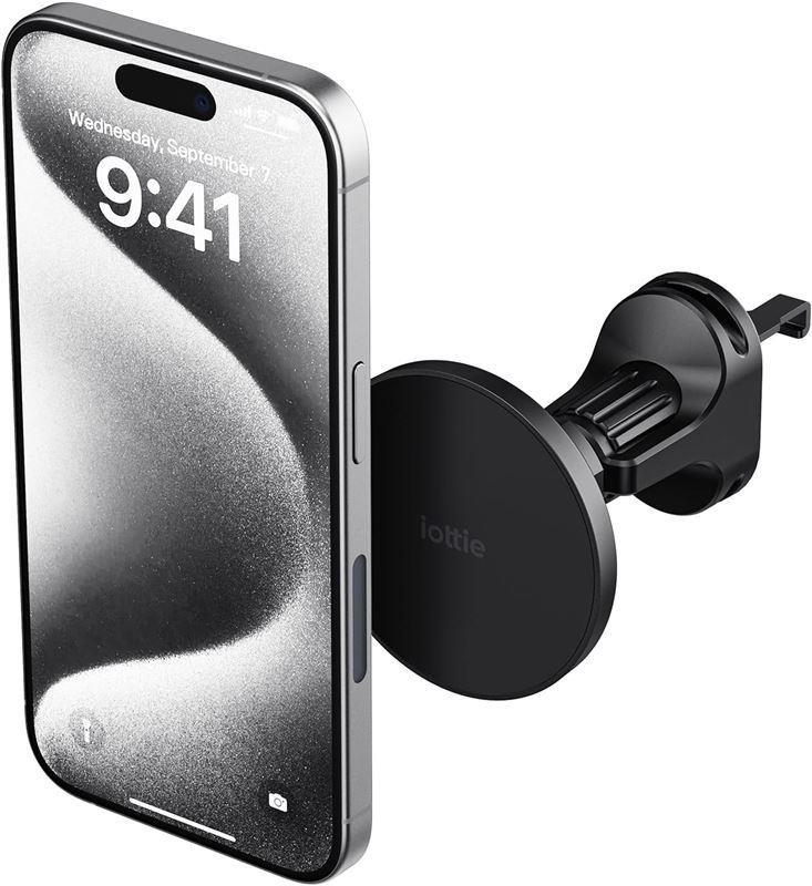iOttie iTap 3 MagSafe Air Vent Mount with Magnetic Ring Adapter Mobil Tilbehør ITMNCG108