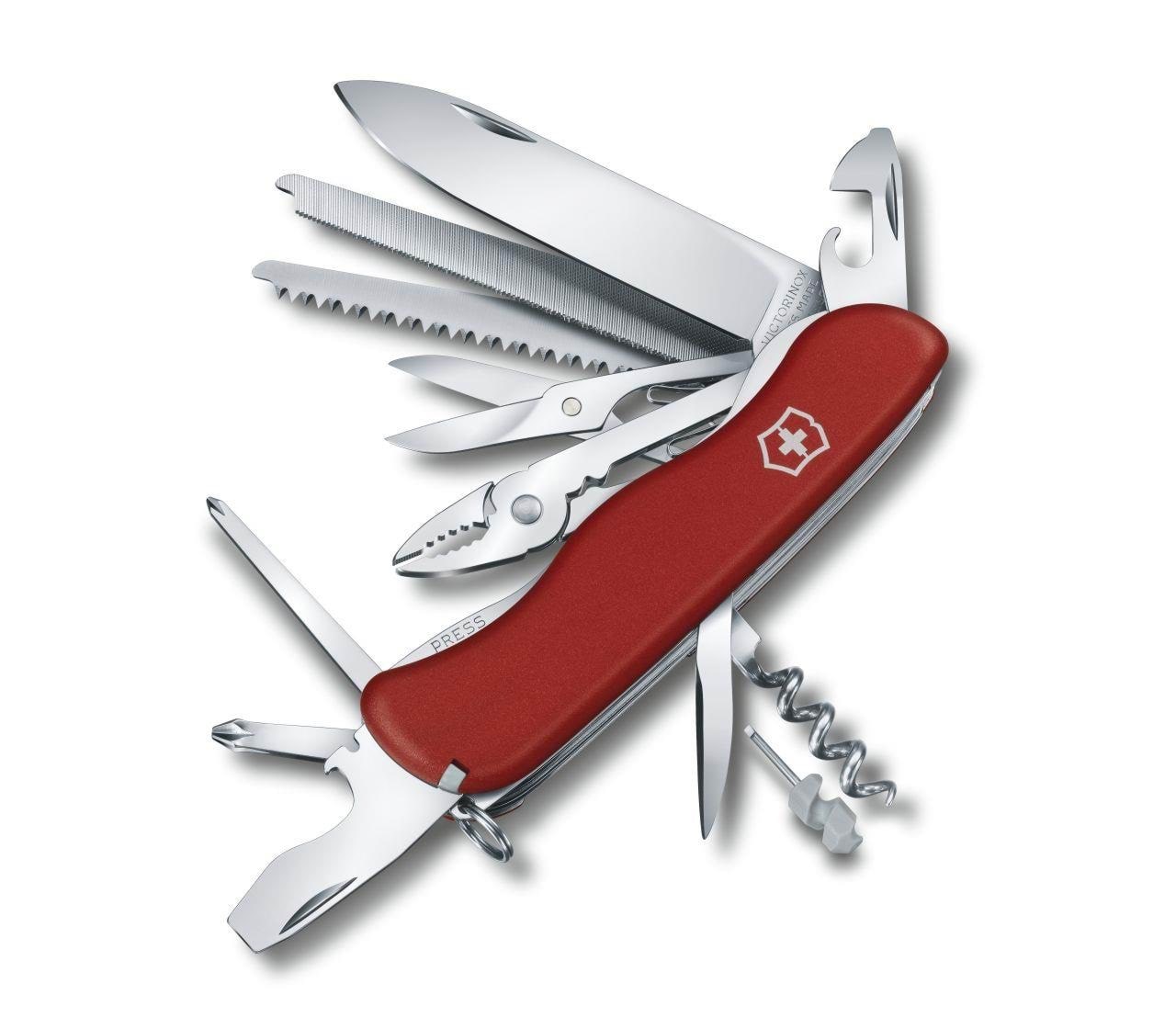 Victorinox WORKCHAMP Locking Blade Swiss Army Knife - 111mm Linear Lock Blade