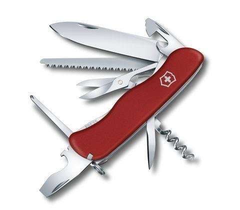 Victorinox OUTRIDER Locking Blade Swiss Army Knife - Red - 111mm Linear Lock Multiværktøj 0.8513