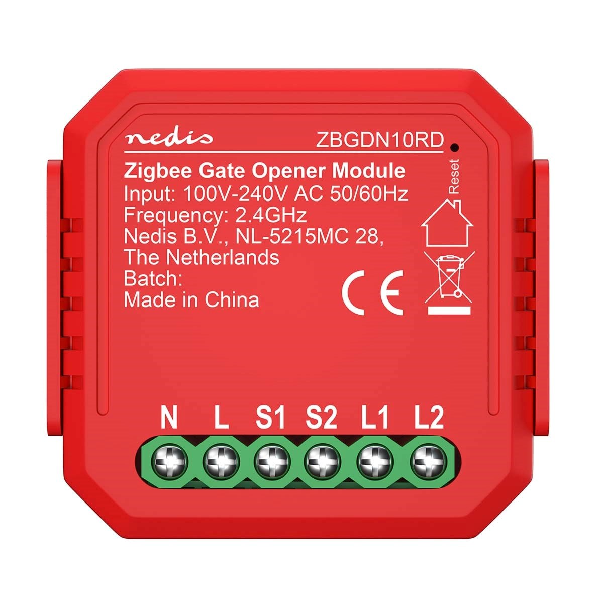 Nedis SmartLife Afbryder Zigbee 3.0, 2,5W Smart Home ZBGDN10RD