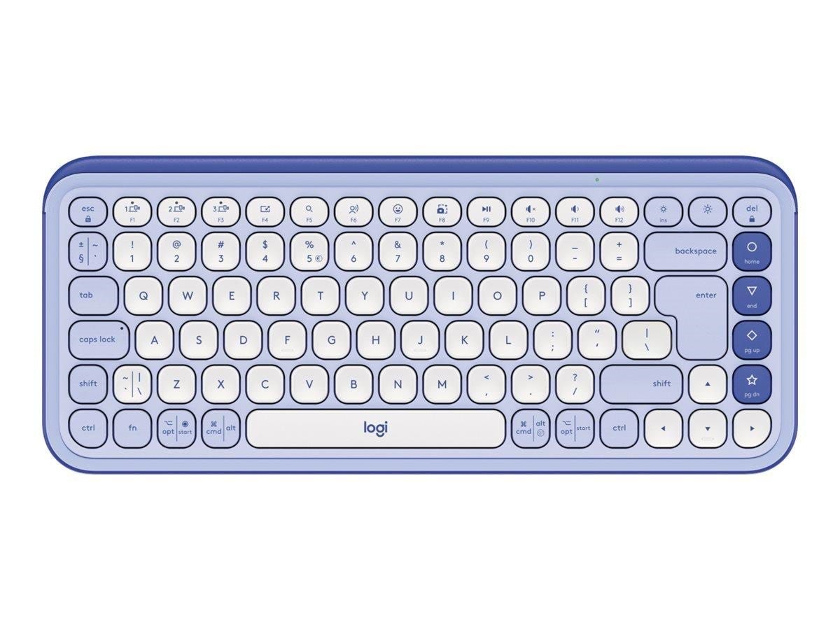 Logitech POP Icon Keys - Tastatur - Amerikansk engelsk - Hvid Tastatur 920-013074
