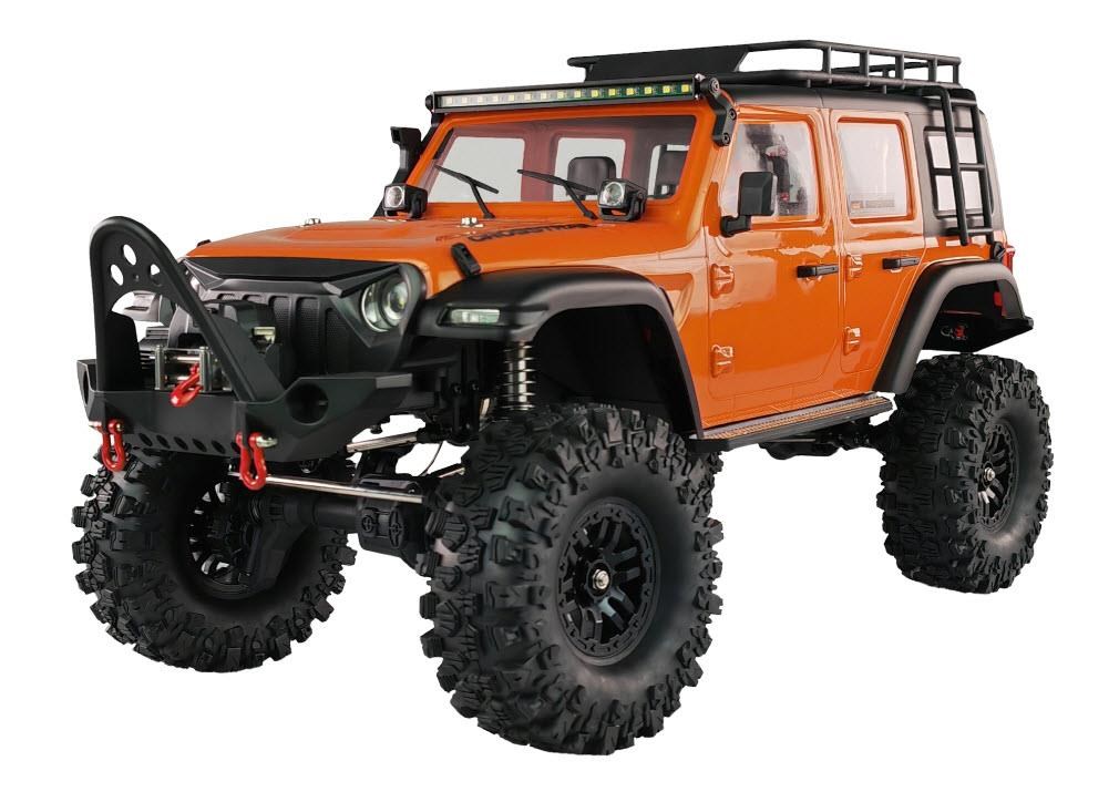 Amewi AMXRock Crosstrail Crawler 4WD 1:10 ARTR Orange-Metallic Fjernstyret Bil 22656