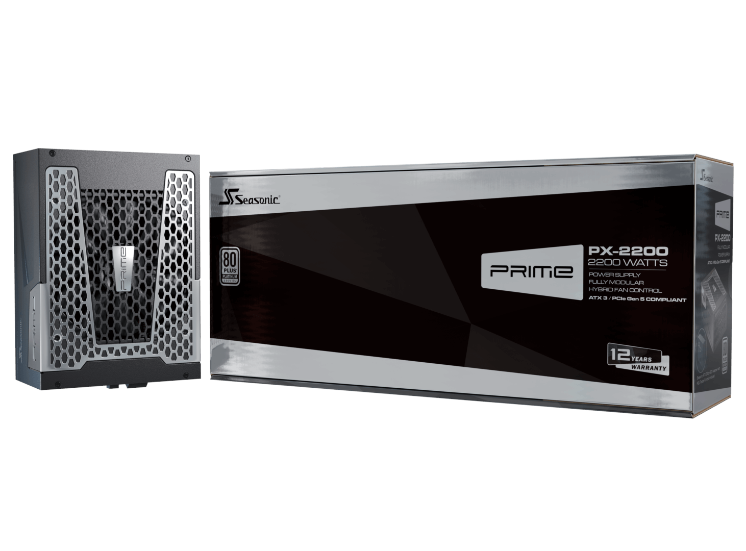Seasonic PRIME PX-2200 Strømforsyning - 2200 Watt - ATX 3.1 - 80 Plus Platinum certified