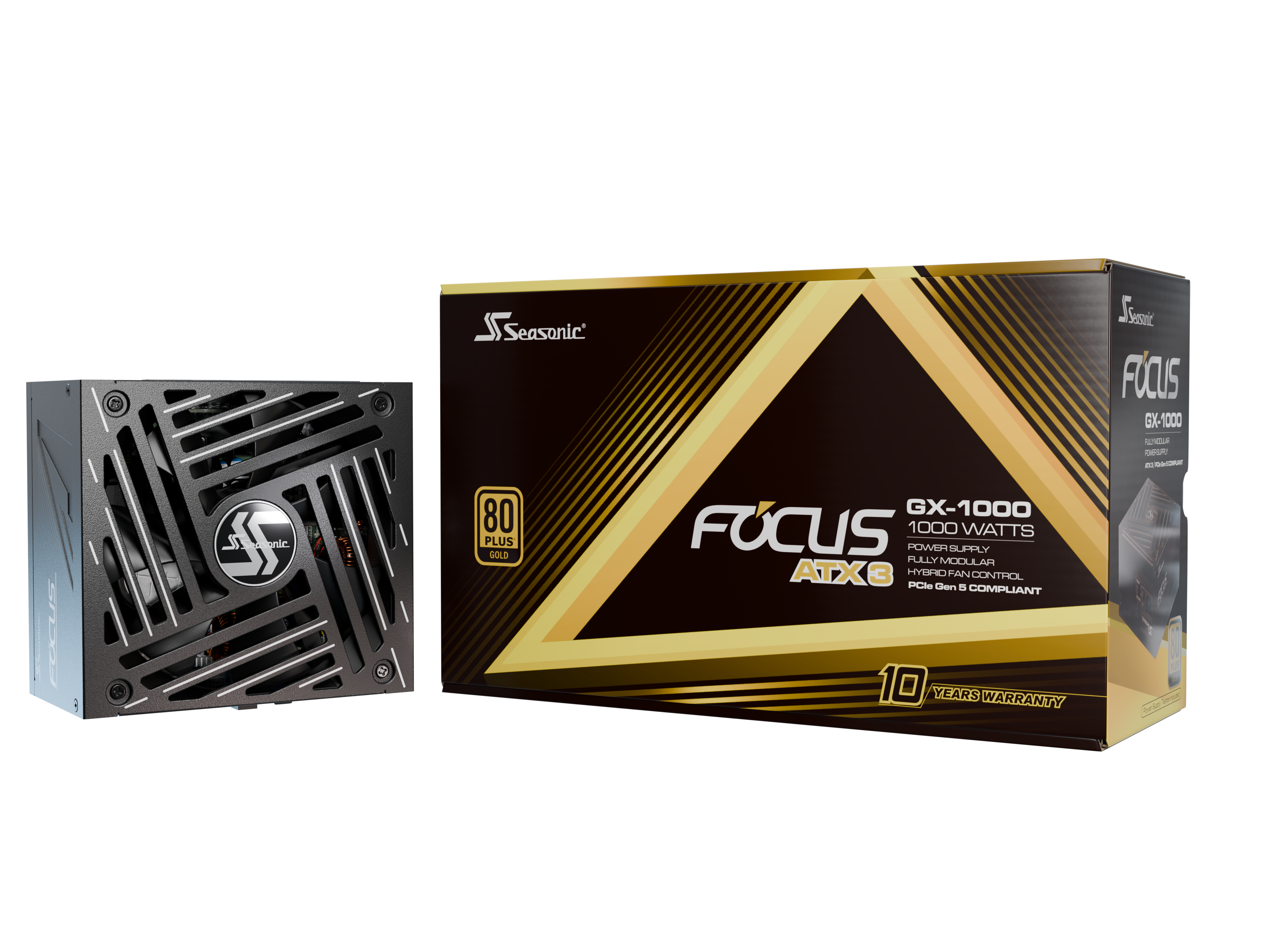 Seasonic FOCUS GX-750 Strømforsyning - 750 Watt - 135 mm - ATX 3.1 - 80 Plus Gold certified