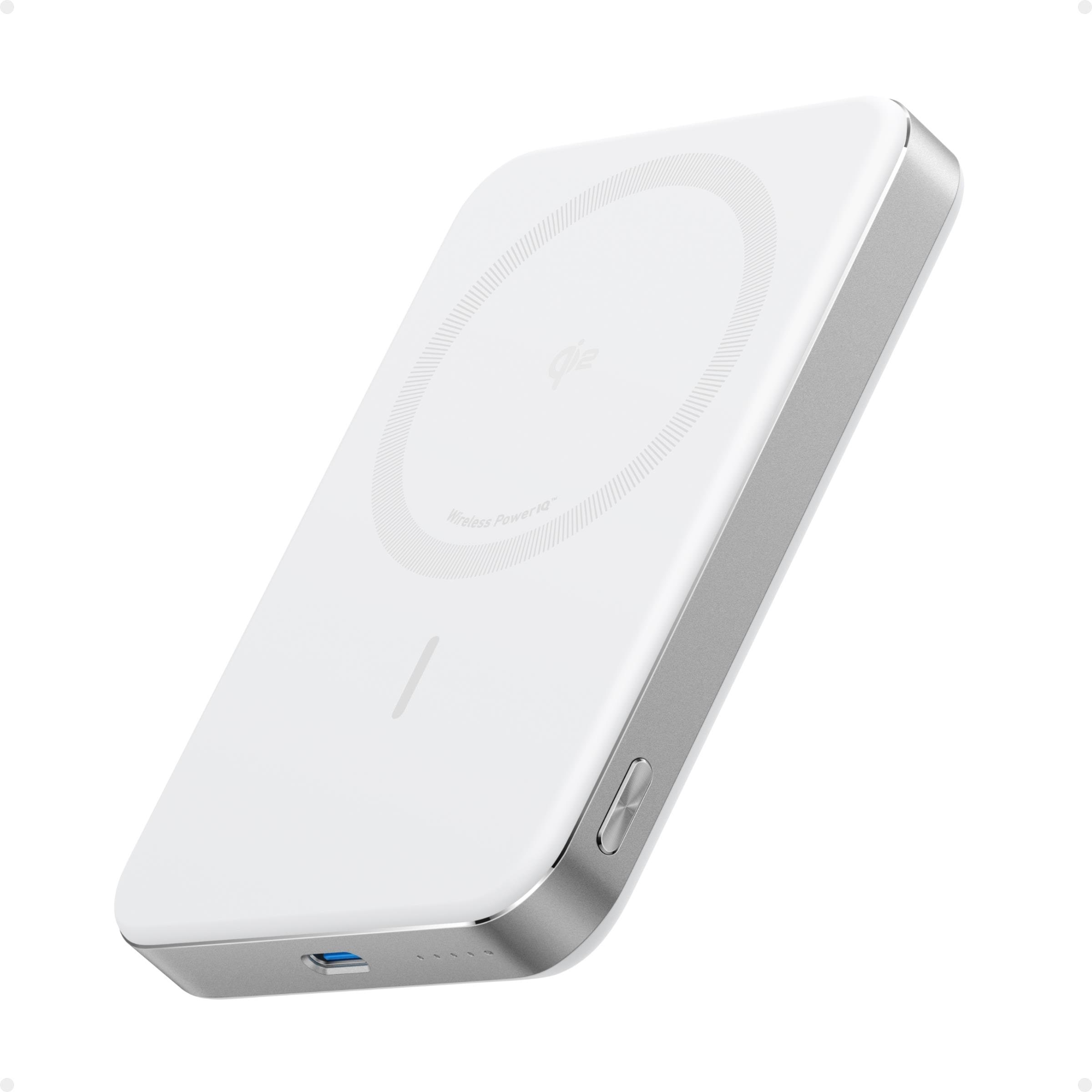 Anker MagGo Power Bank (10K Slim) - White - 10000 mAh Powerbank Hvid A1664H21
