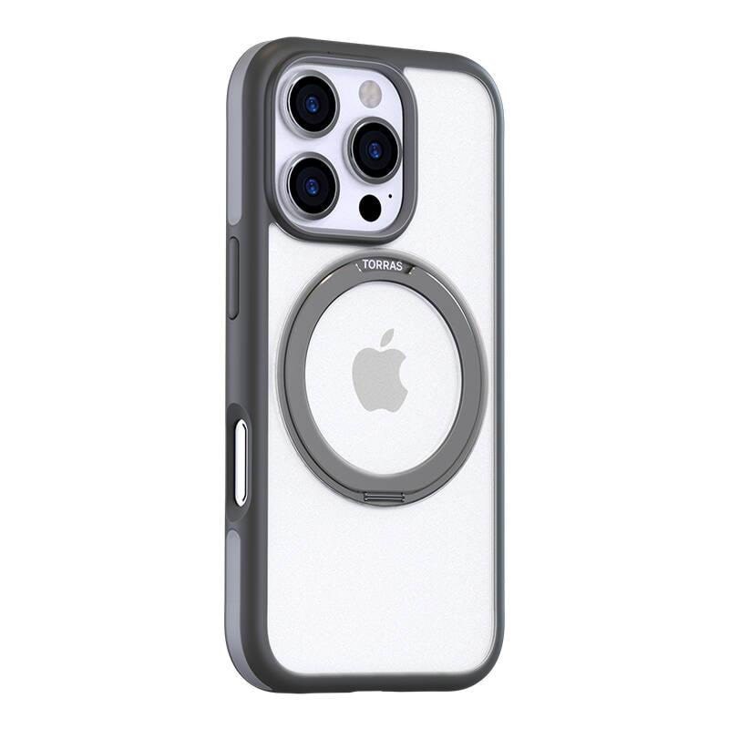 Torras Ostand R Fusion Case for iPhone 16 Pro Max (Gray) Mobilcover X00FX1885