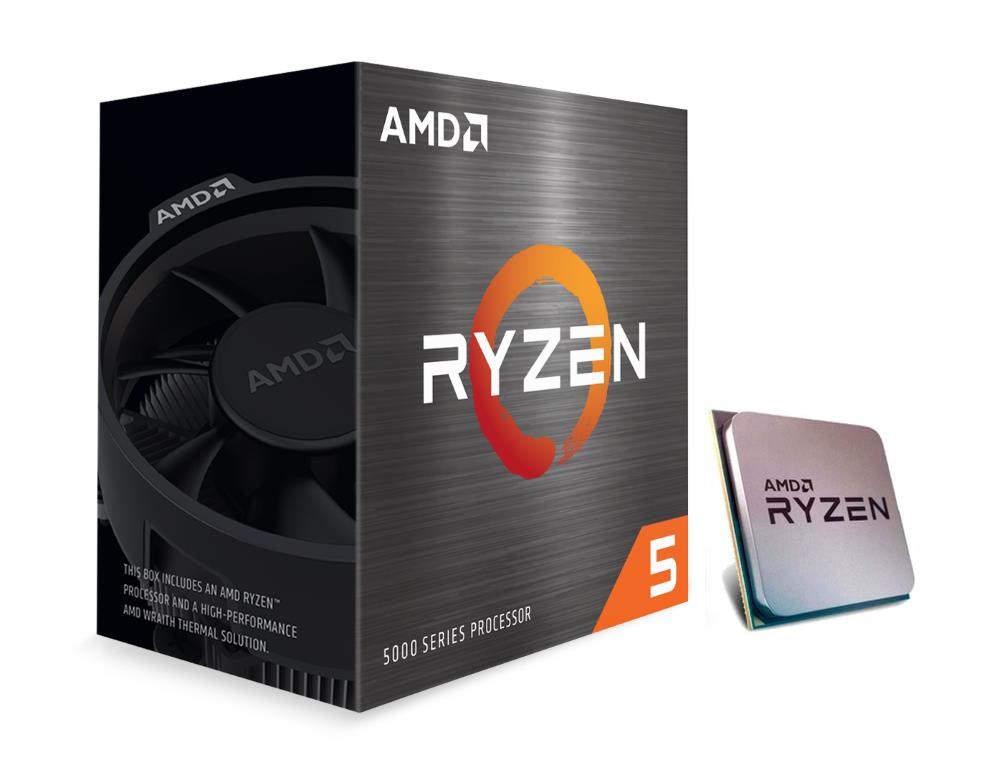AMD Ryzen 5 5600XT Wraith Stealth CPU - 6 kerner - 3.7 GHz - AMD AM4 - AMD Boxed (med køler)
