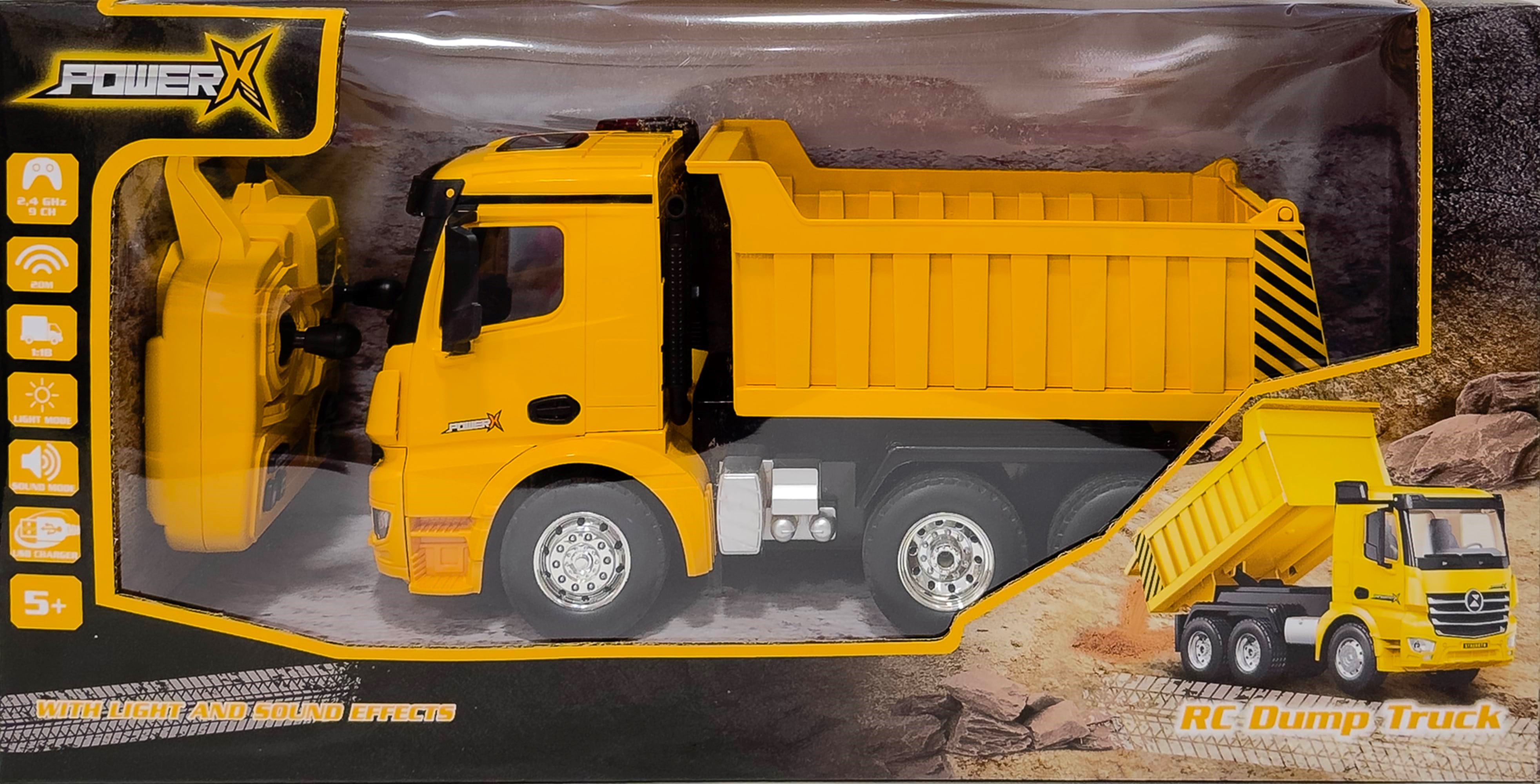 Power X Fjernbetjent Lastbildumper Fjernstyret Bil 20342