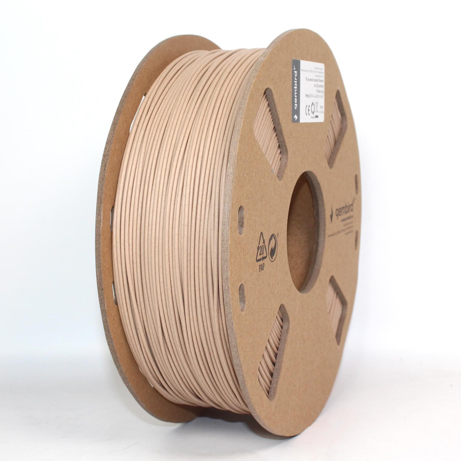 Gembird PLA filament - Træ - 1.75mm ø - 1 kg