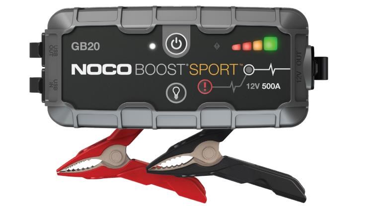 NOCO GB20 Boost 12V 500A Jump Starter Powerbank Biltilbehoer
