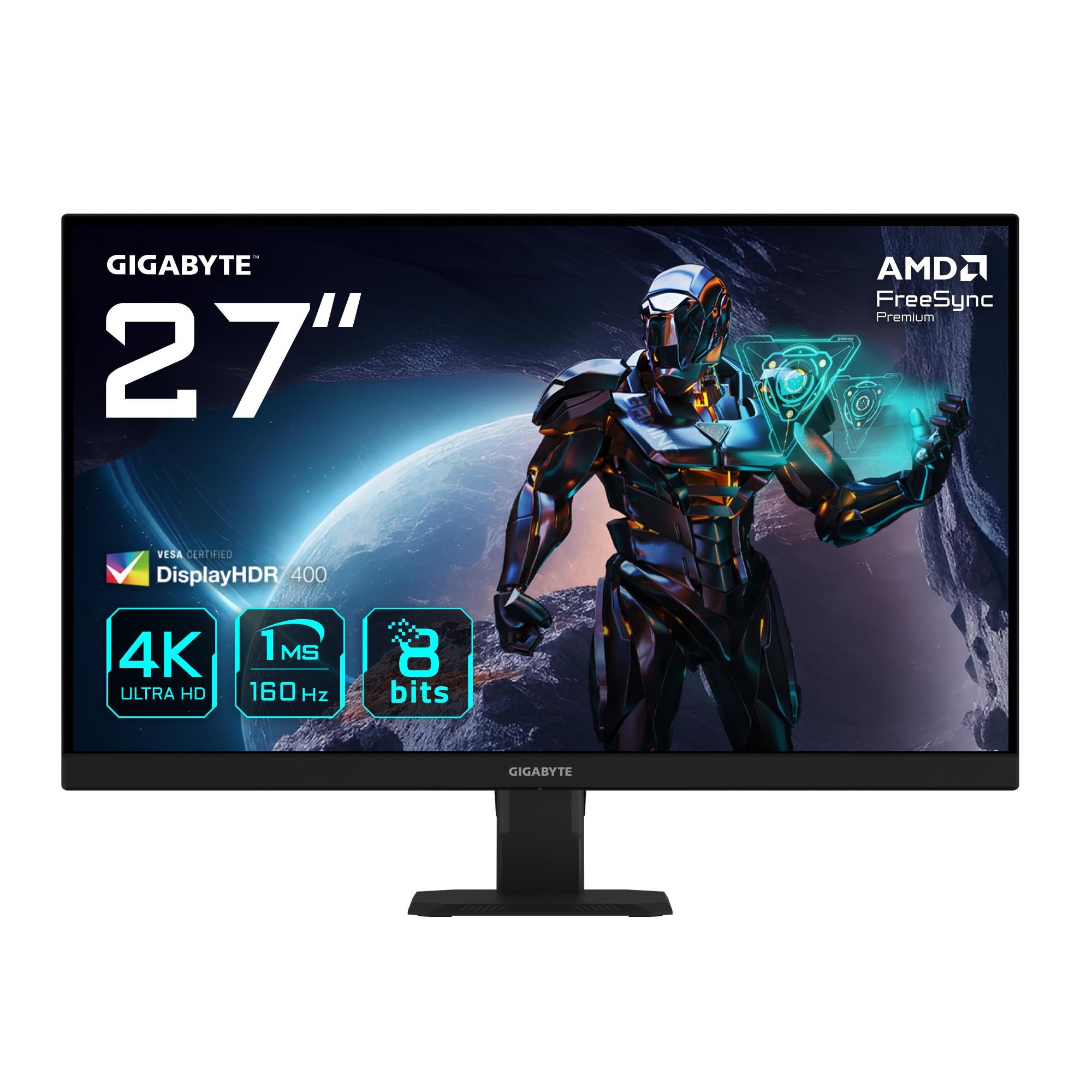 27" GIGABYTE GS27U - 3840x2160 (4K) - 160Hz - IPS Computerskærm Black