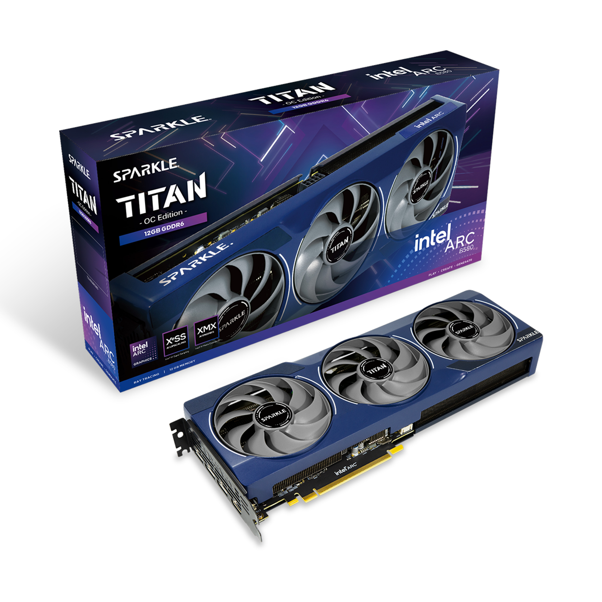 Sparkle Arc B580 Titan OC - 12GB GDDR6 RAM - Grafikkort Grafikkort 1A1-S00421500G