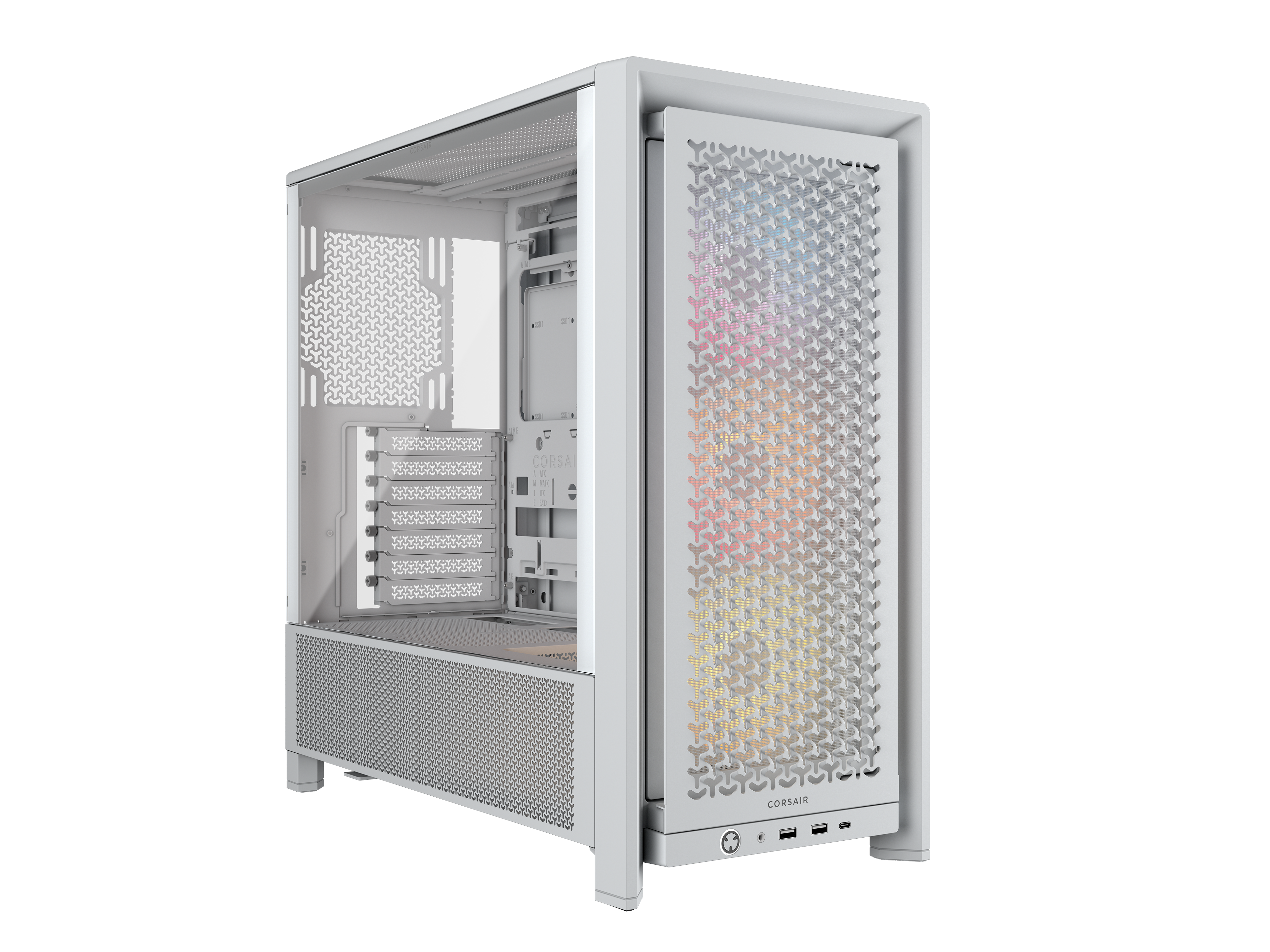 Corsair Frame 4000D RS ARGB - Kabinet - Miditower - Hvid Kabinet CC-9011297-WW
