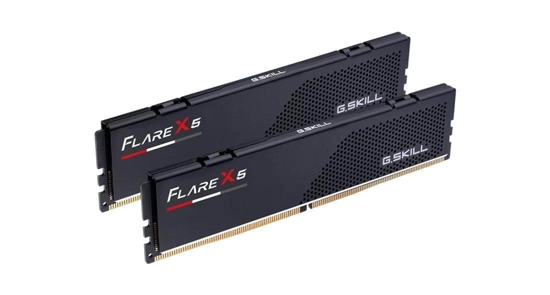 G.Skill Flare X5 DDR5-6000 - 32GB - CL28 - Dual Channel (2 pcs) - AMD EXPO & Intel XMP - Sort Ram F5-6000J2836G16GX2-FX5