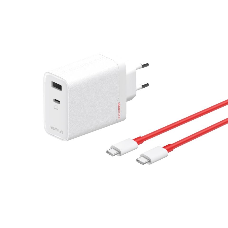 OnePlus 120W SUPERVOOC Dual Ports GaN Adapter (Type-C + Type-A) Mobil Oplader 5461100631