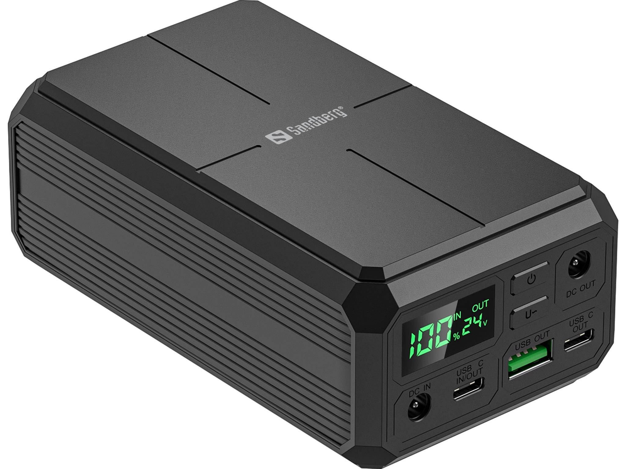 Sandberg Laptop Powerbank 27000 PD100W - 27000 mAh Powerbank Sort 421-13