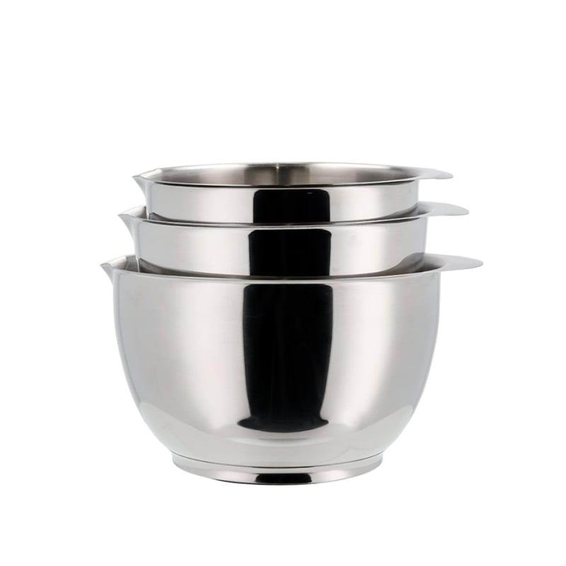 Rosti Mepal Rosti - Margrethe bowl - Set of 3 - Steel (23921) Køkkentilbehør