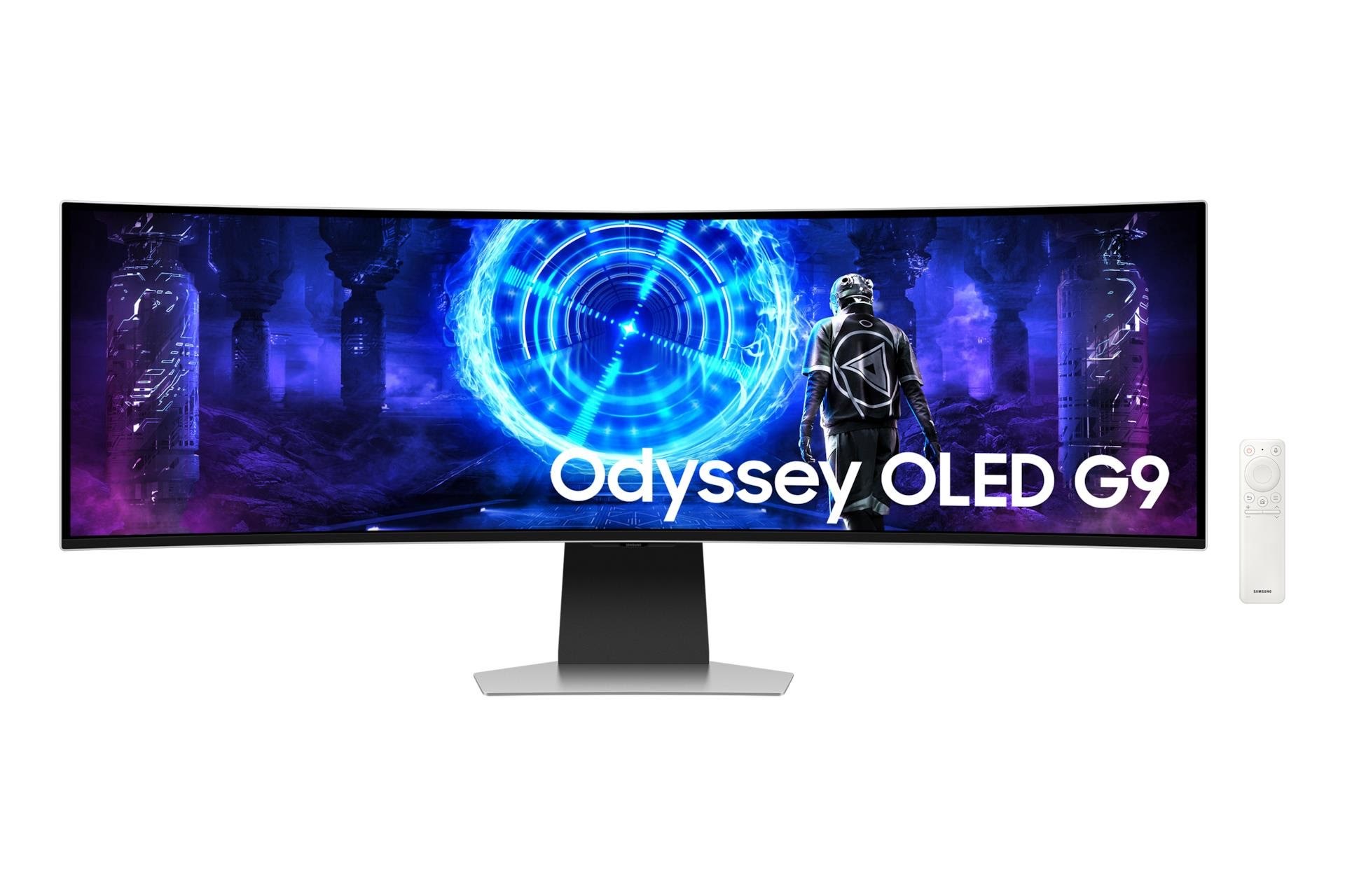 49" Samsung Odyssey OLED G9 S49DG950SU - 5120x1440 - 240Hz - OLED Computerskærm Silver LS49DG950SUXEN