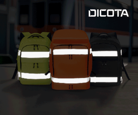 Dicota HI-VIS Rygsæk - 25 Liter | Sort Rejseudstyr P20471-03-V2