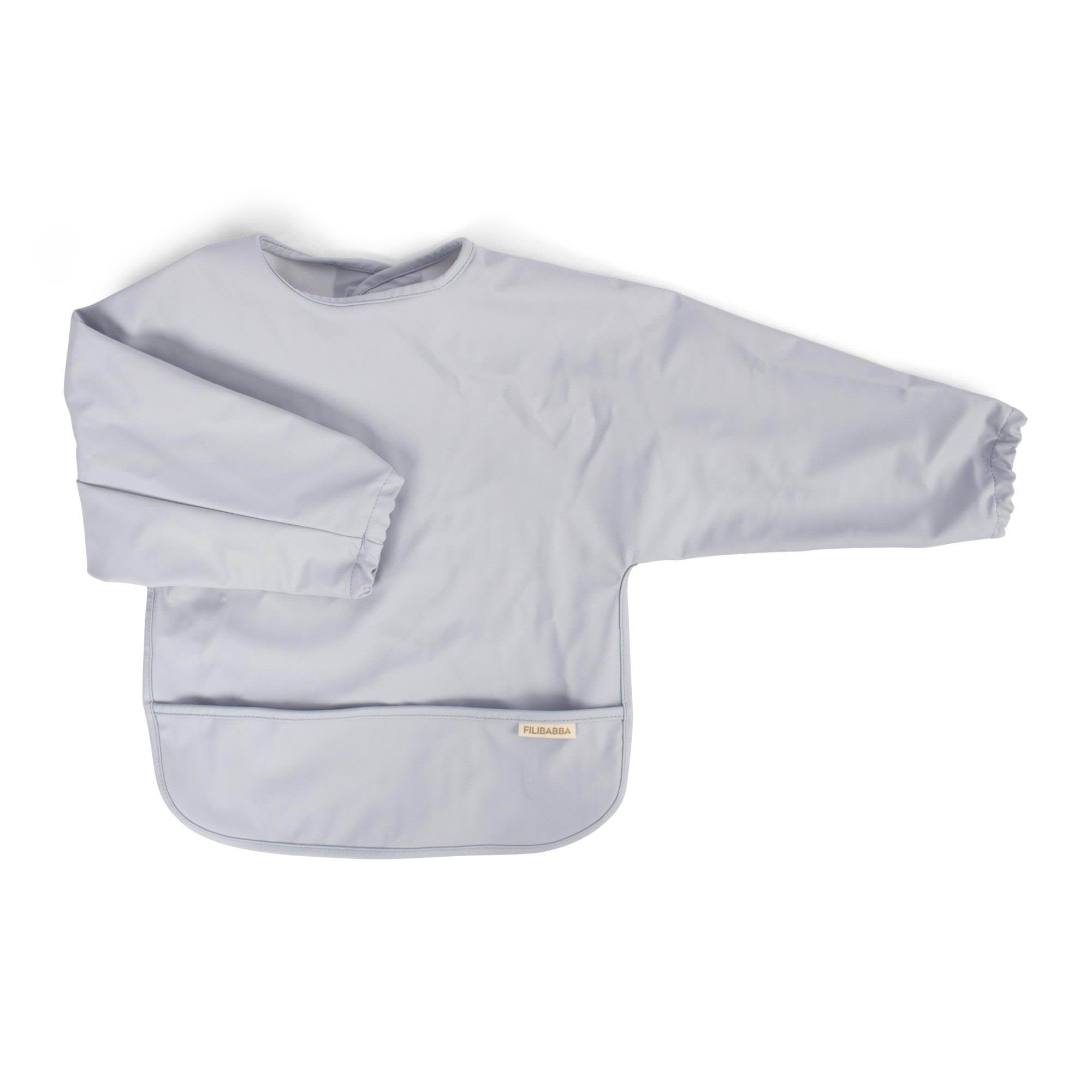 Filibabba Hagesmæk m. ærmer - Pearl Blue Babyudstyr FI-03343