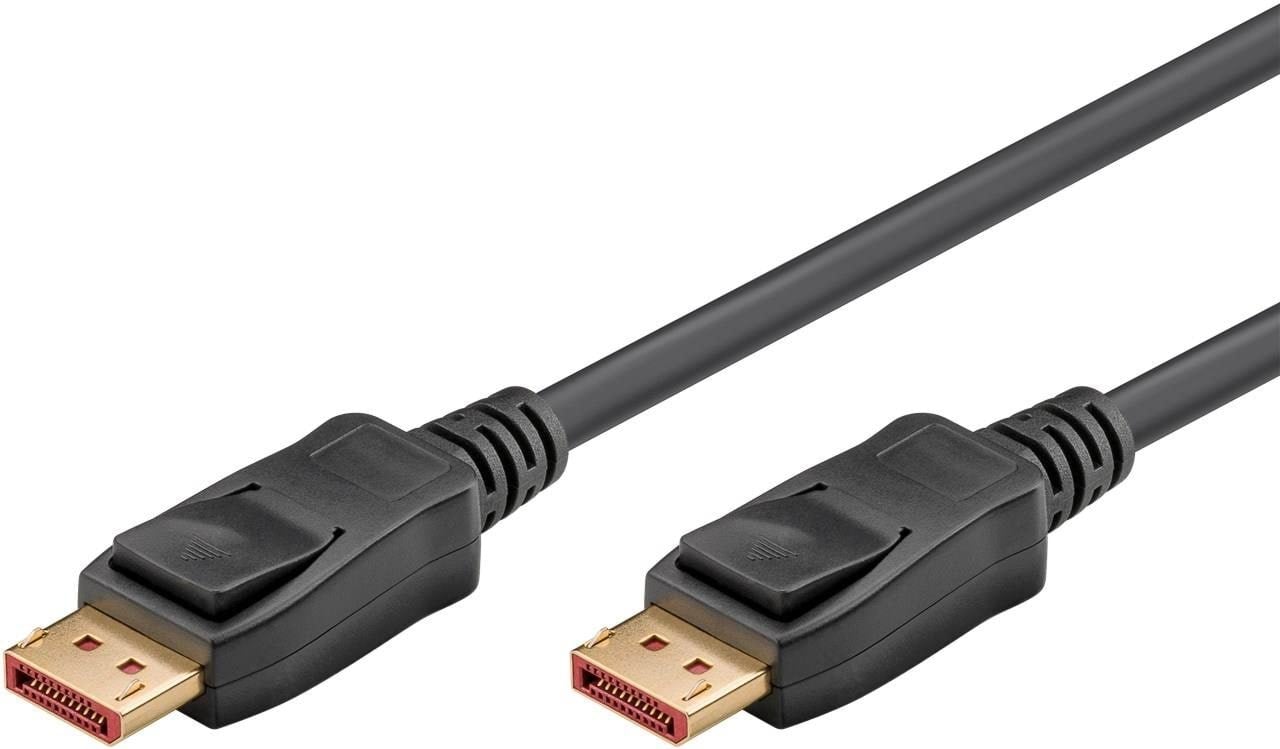Pro DisplayPort 2.1 - Display cable - 1m - Black Skærmkabel Sort 4040849747595