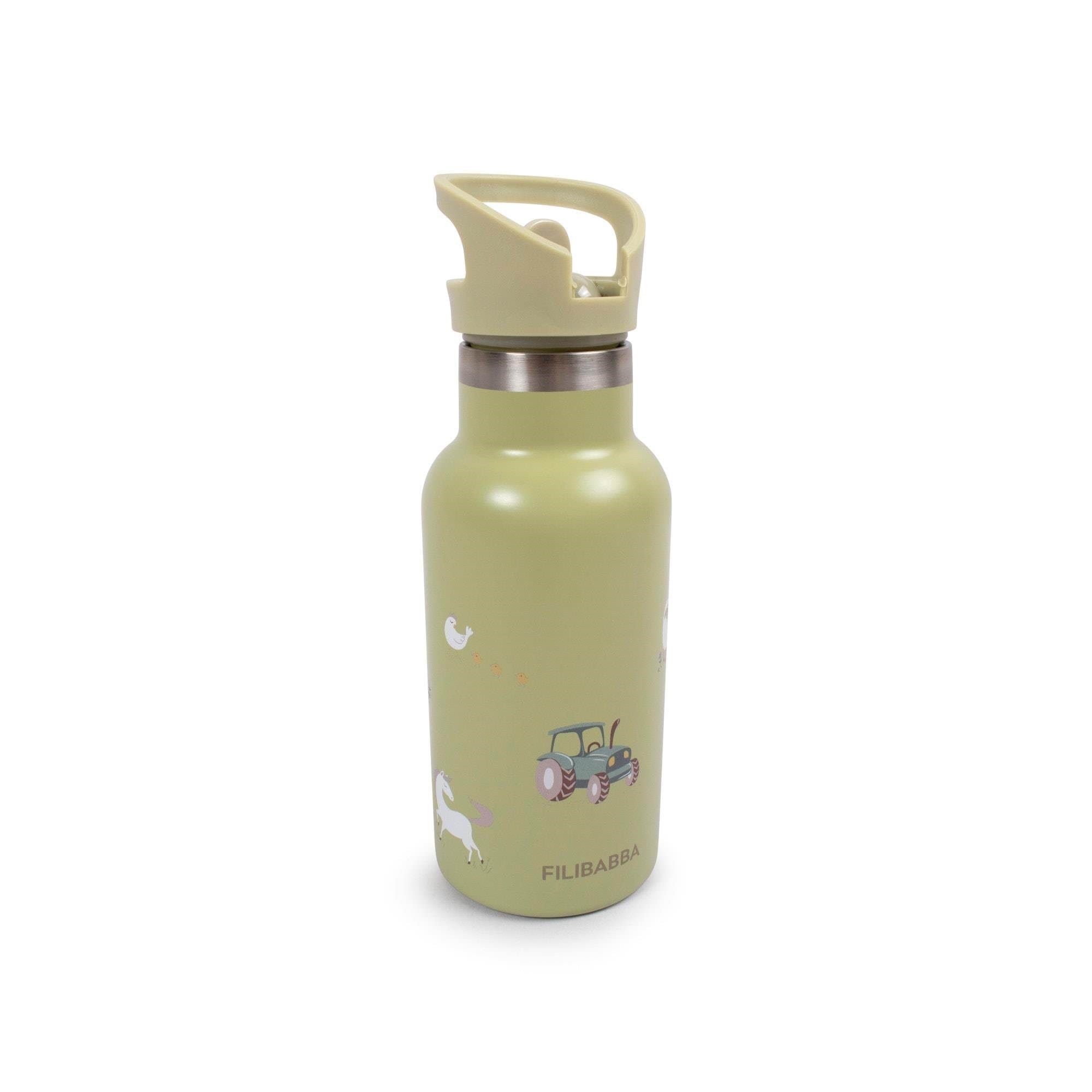 Filibabba Stainless steel water bottle - Magic Farm Babyudstyr FI-02758