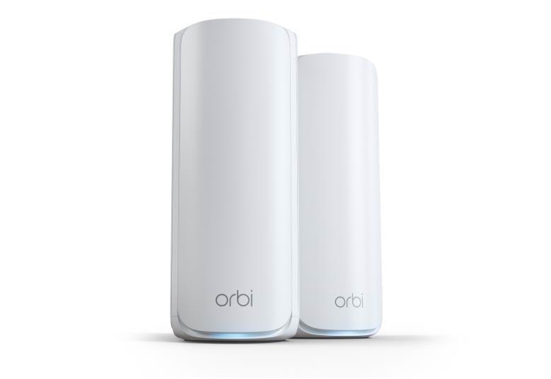 Netgear Orbi 770 Series RBE772 Tri-Band WiFi 7 Mesh (2-Pack) - Mesh router 802.11a/b/g/n/ac/ax/be (Wi-Fi 7) Router RBE772-100EUS