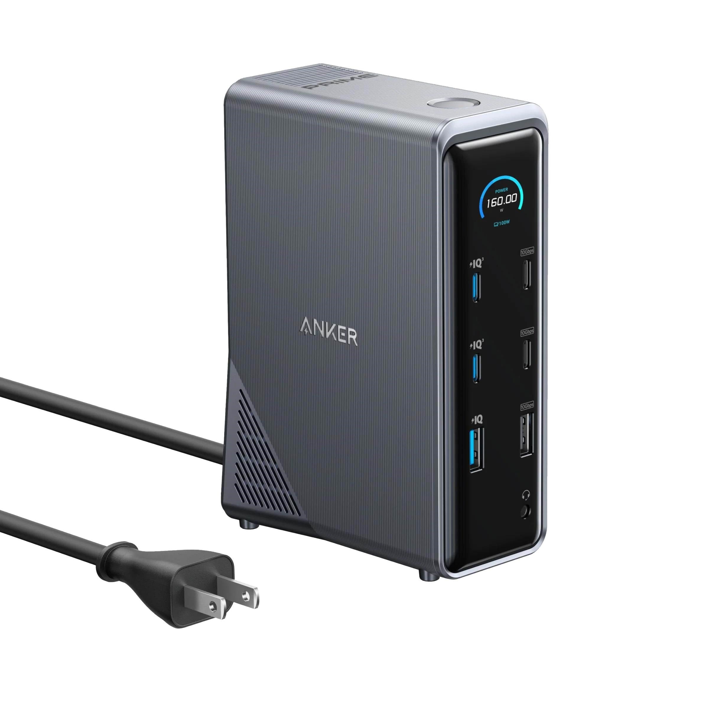 Anker Prime Charging Docking Station (14-in-1 Dual Display 160W) - Grey Docking Station A83B63A1