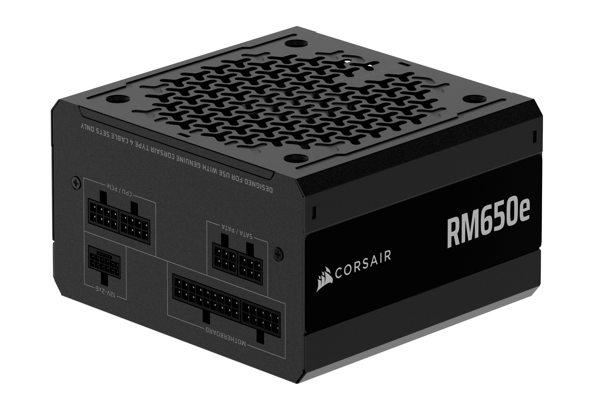 Corsair RMe Series RM650e (2025) Strømforsyning - 650 Watt - 120 mm - ATX 3.1 - 80 Plus Gold certified Strømforsyning Sort CP-9020302-EU