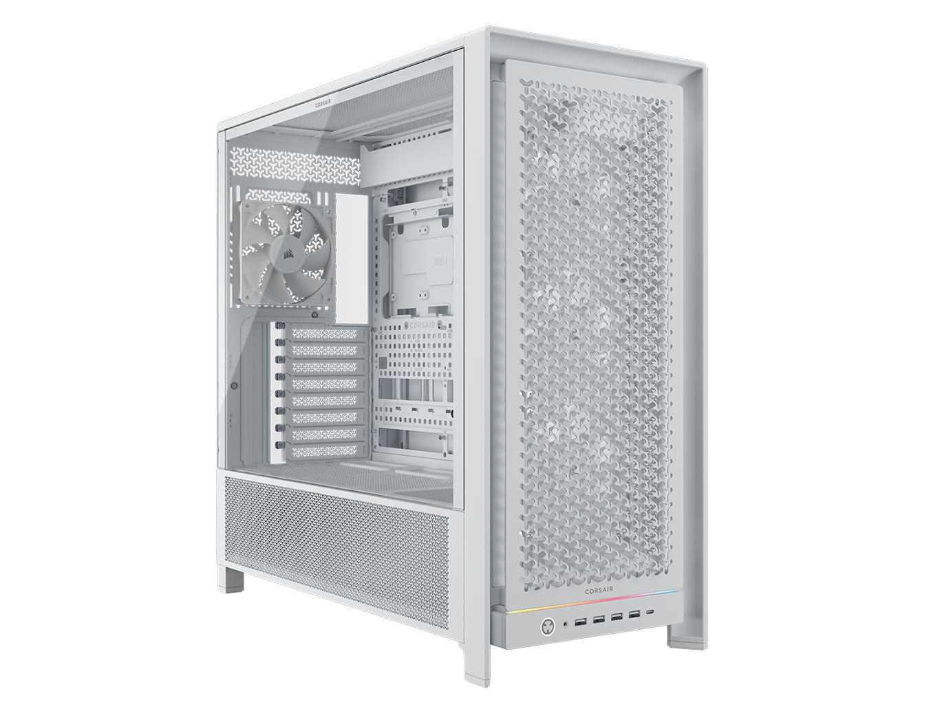 Corsair Frame 5000D RS White - Kabinet - Miditower - Hvid Kabinet CC-9011308-WW