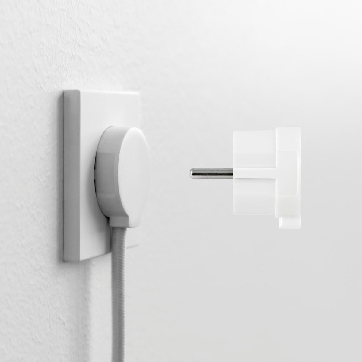 NORM F Stikprop, Mat Hvid (Schuko standard) Afbrydermateriel 43021