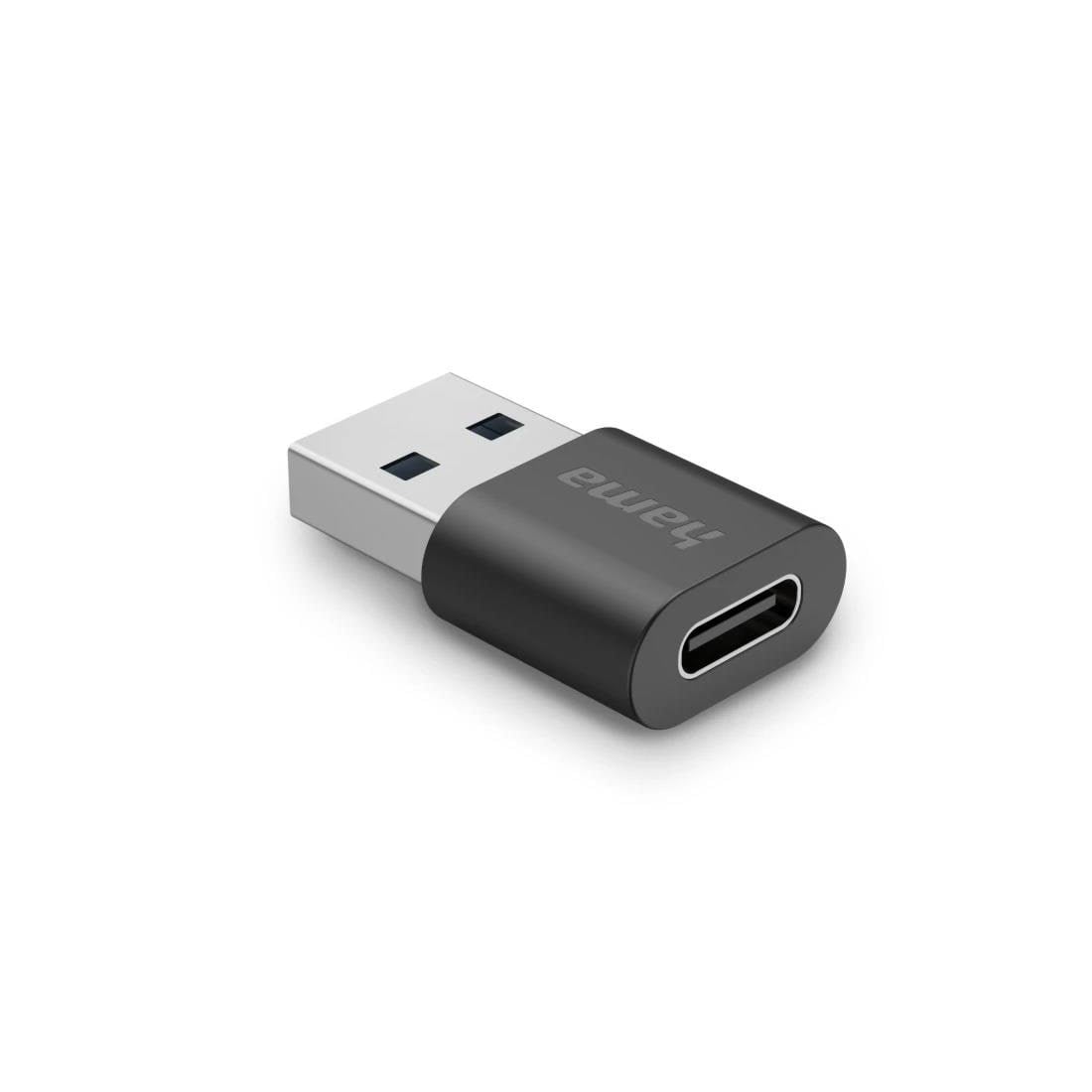Hama USB 3.2 Adapter USB-A to USB-C Usb Kabel Sort 00200357