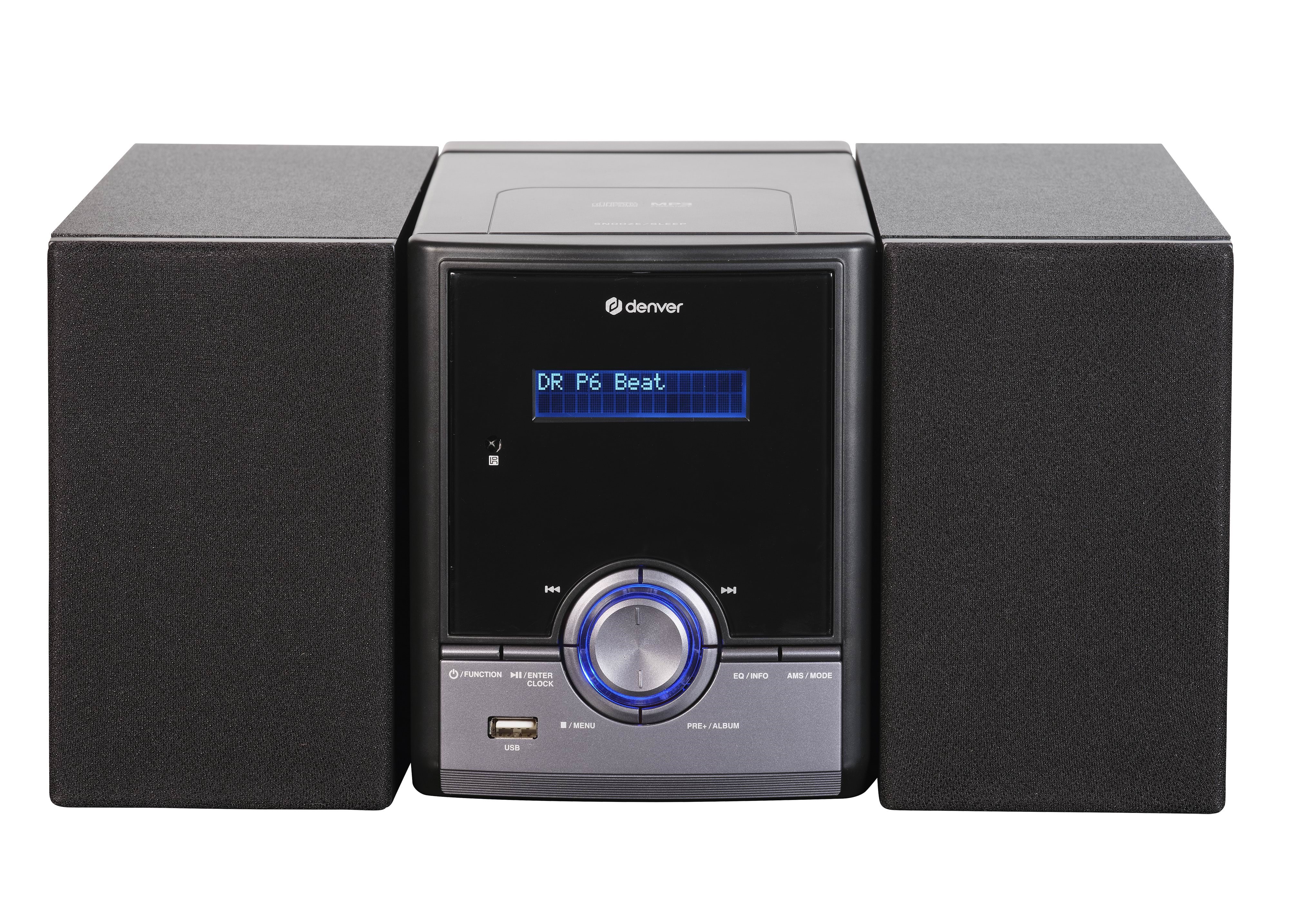 DENVER MDA-285 - DAB/FM/CD Music System - Bluetooth and USB Stereoanlæg Sort