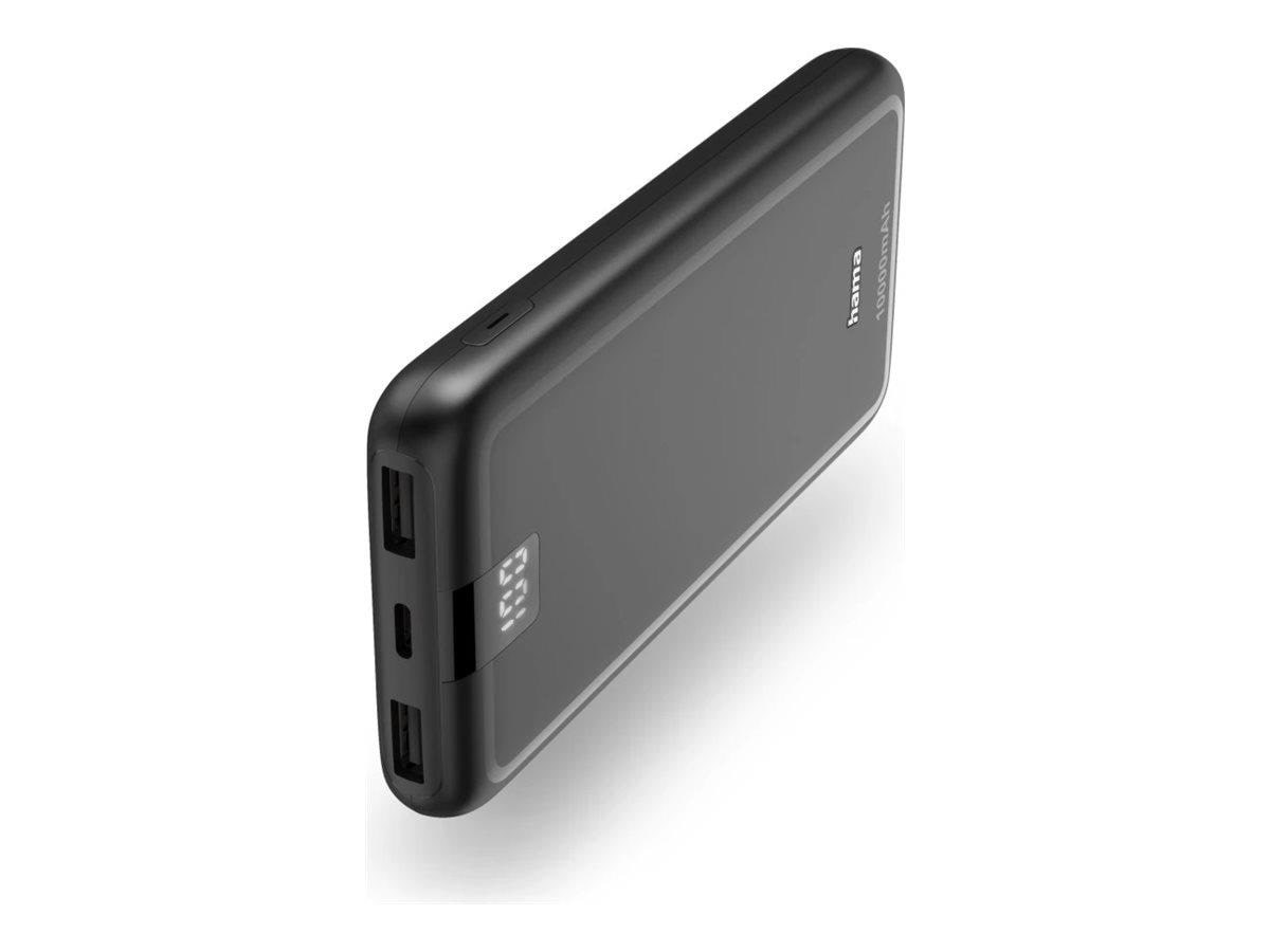 Hama Performance 10 Power Pack 10000 mAh 3 Outputs: USB-C 2x USB-A Anthracite - 10000 mAh