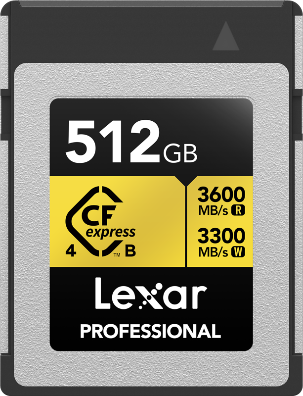 Lexar Professional CFexpress 4.0 Pro Gold - 3600MB/s - 512GB Hukommelseskort LCXEXP4512G-RNENG