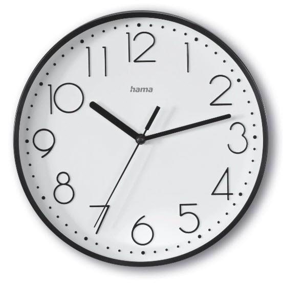 Hama 'Salina' Wall Clock Ø 22 cm Black Boligindretning 00185866