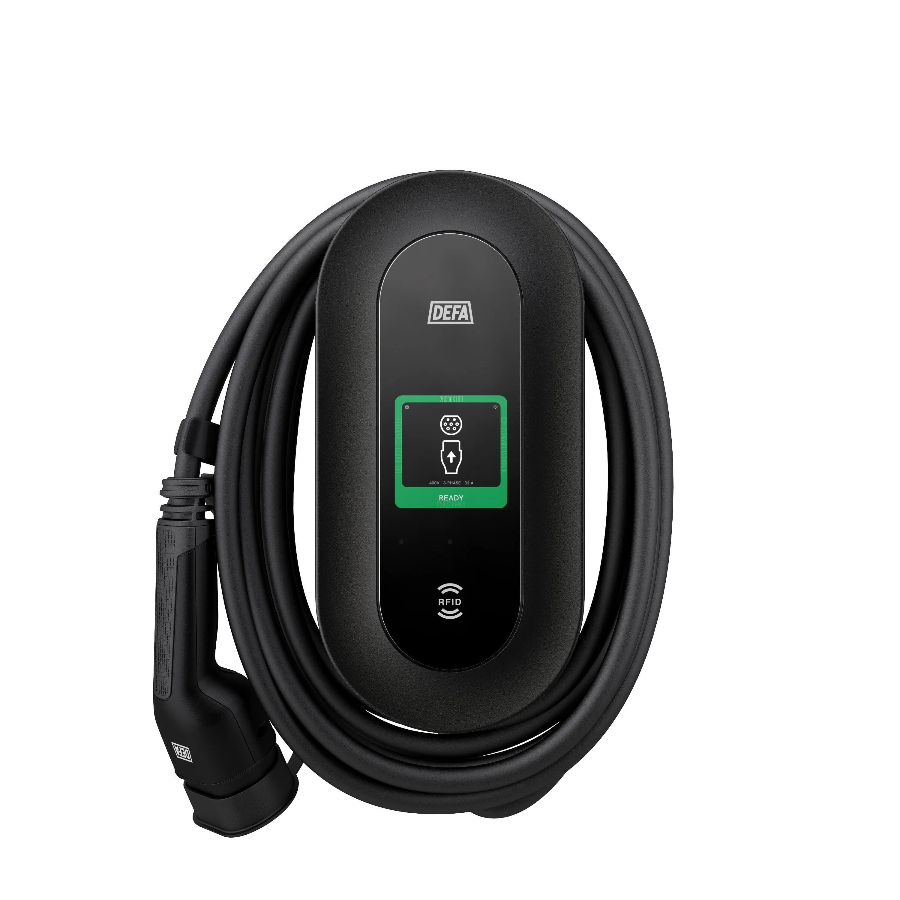 Defa Power Home ladeboks 22kW inkl. 6 meter kabel, 4/5G og WiFi, Sort Ladeboks 10501