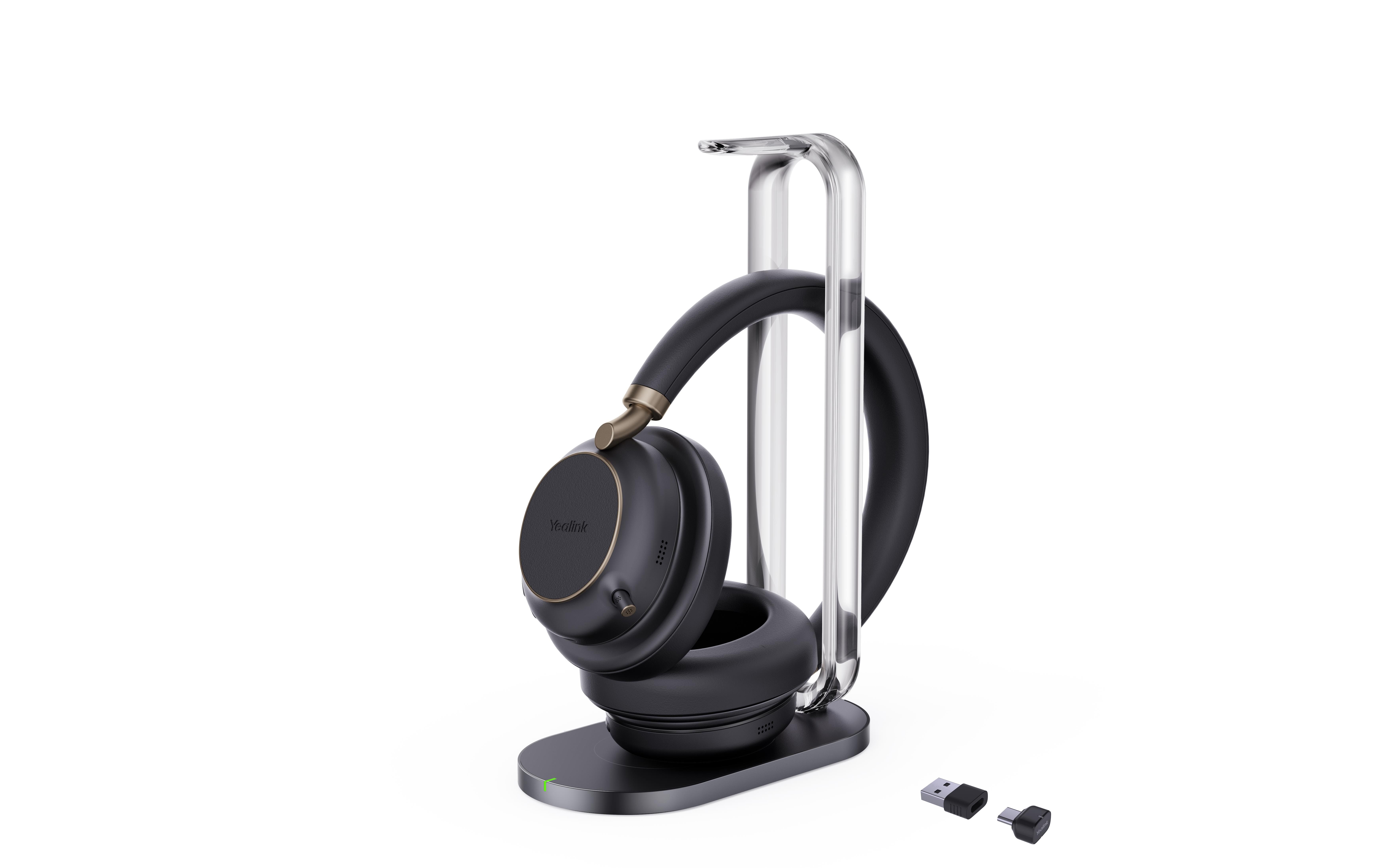 Yealink BH76 Plus with Charging Stand - Teams Black - USB-C/A Hovedtelefoner Og Headset Sort 1208699