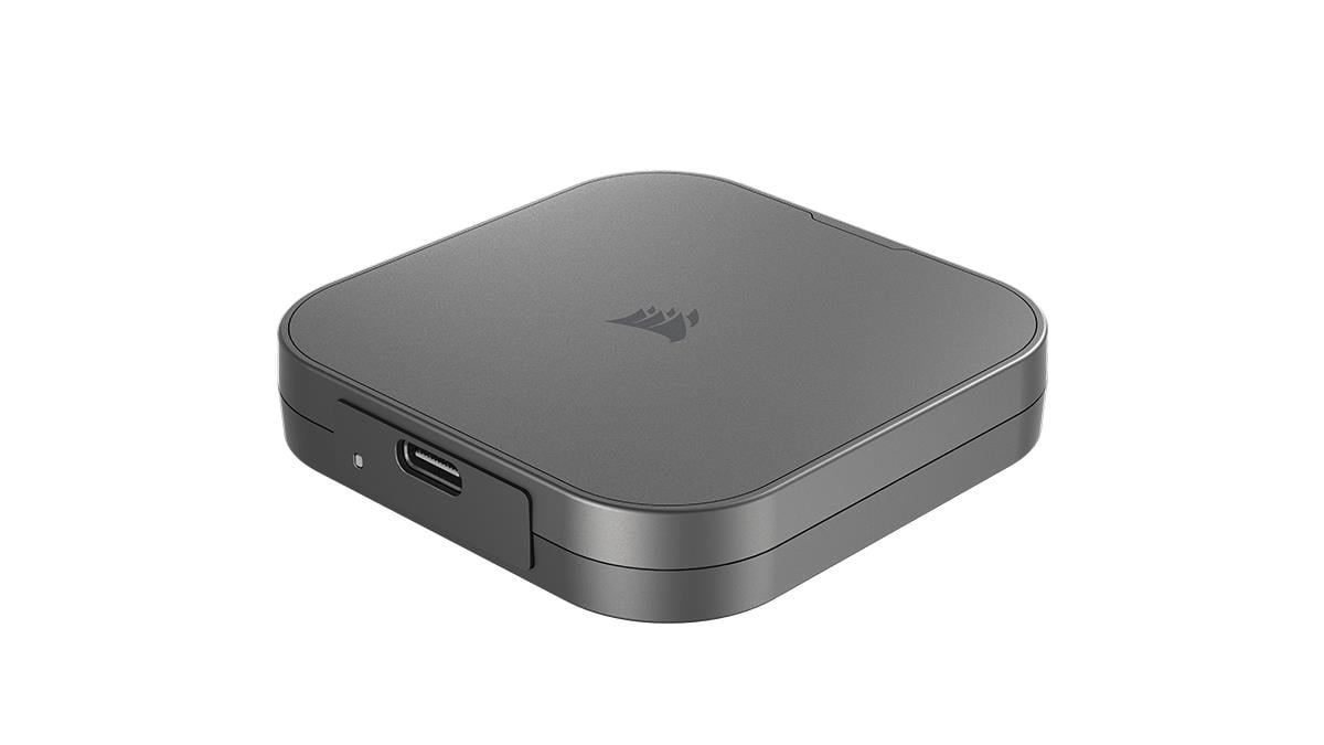 Corsair EX400U Portable SSD - 2TB - Ekstern SSD - Grå - USB4 Ssd Harddisk CSSD-EX400U2TB