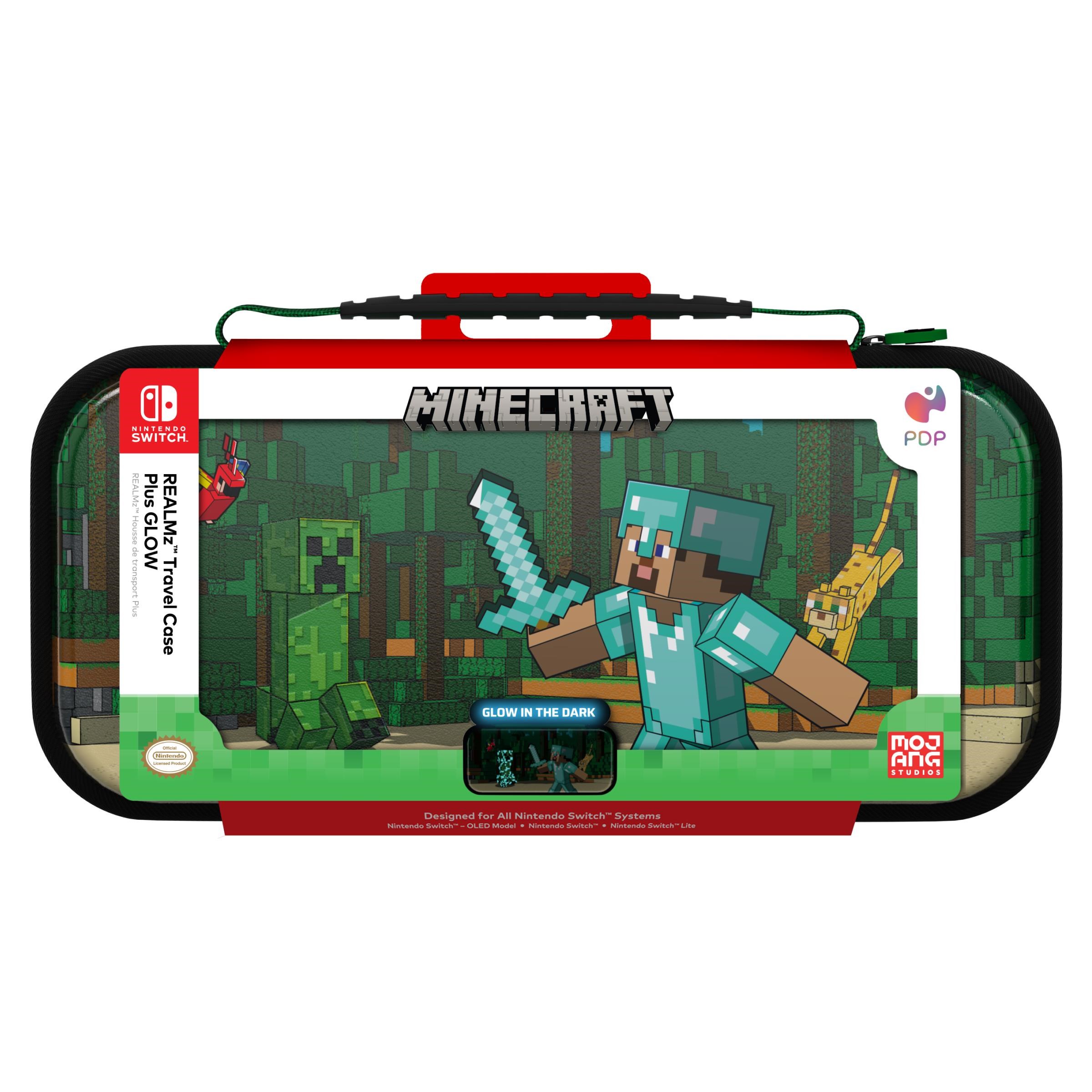 PDP Travel Case Plus GLOW - Minecraft Forest Battle - Miscellaneous Taske - Nintendo Switch