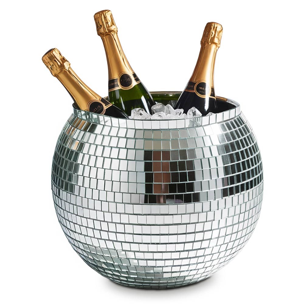 Mikamax Disco Ball Ice Bucket - A Shimmering Party Essential Gadget 05161