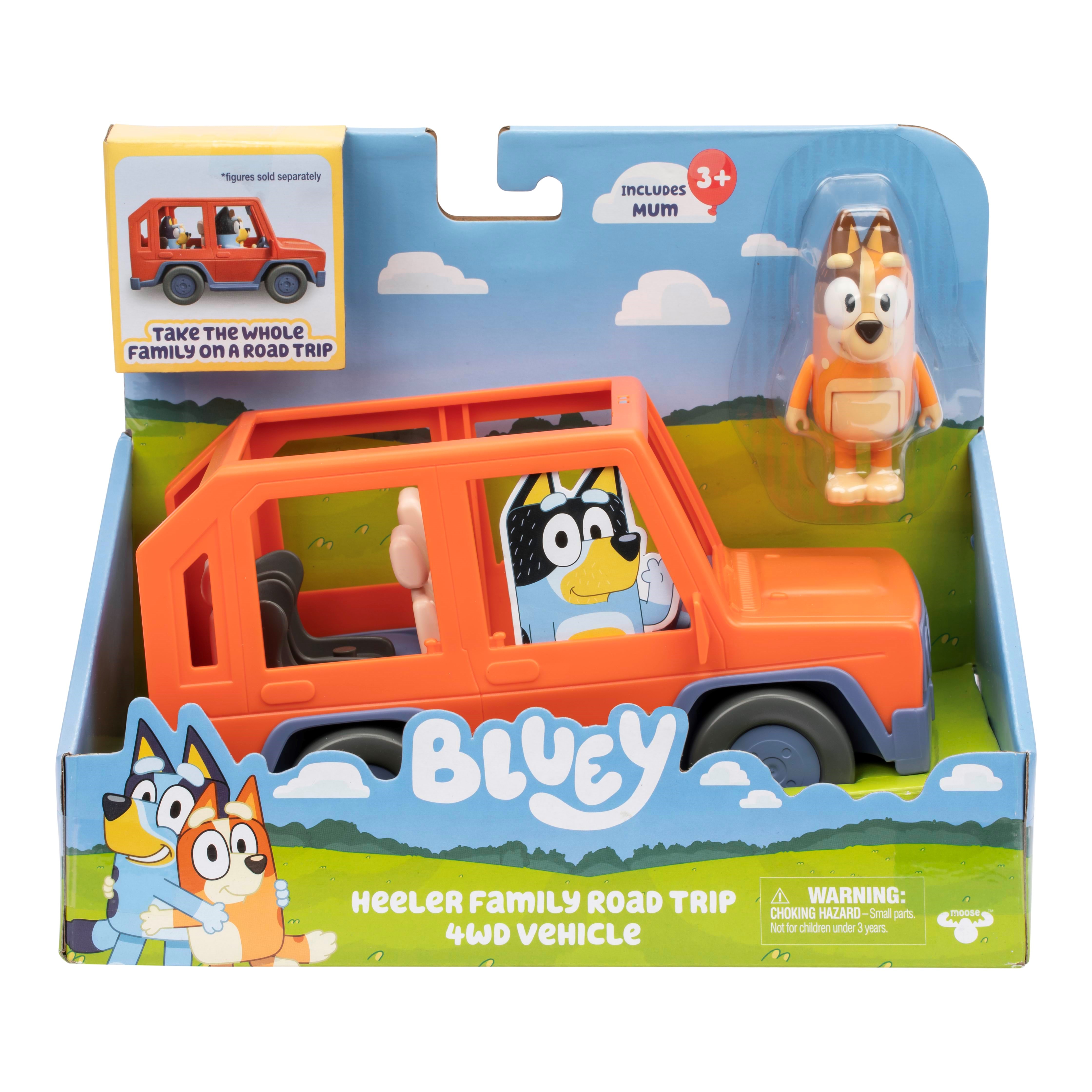 Bluey Familiens 4WD Feriebil m. Mor Chili figur Legetøj 90262