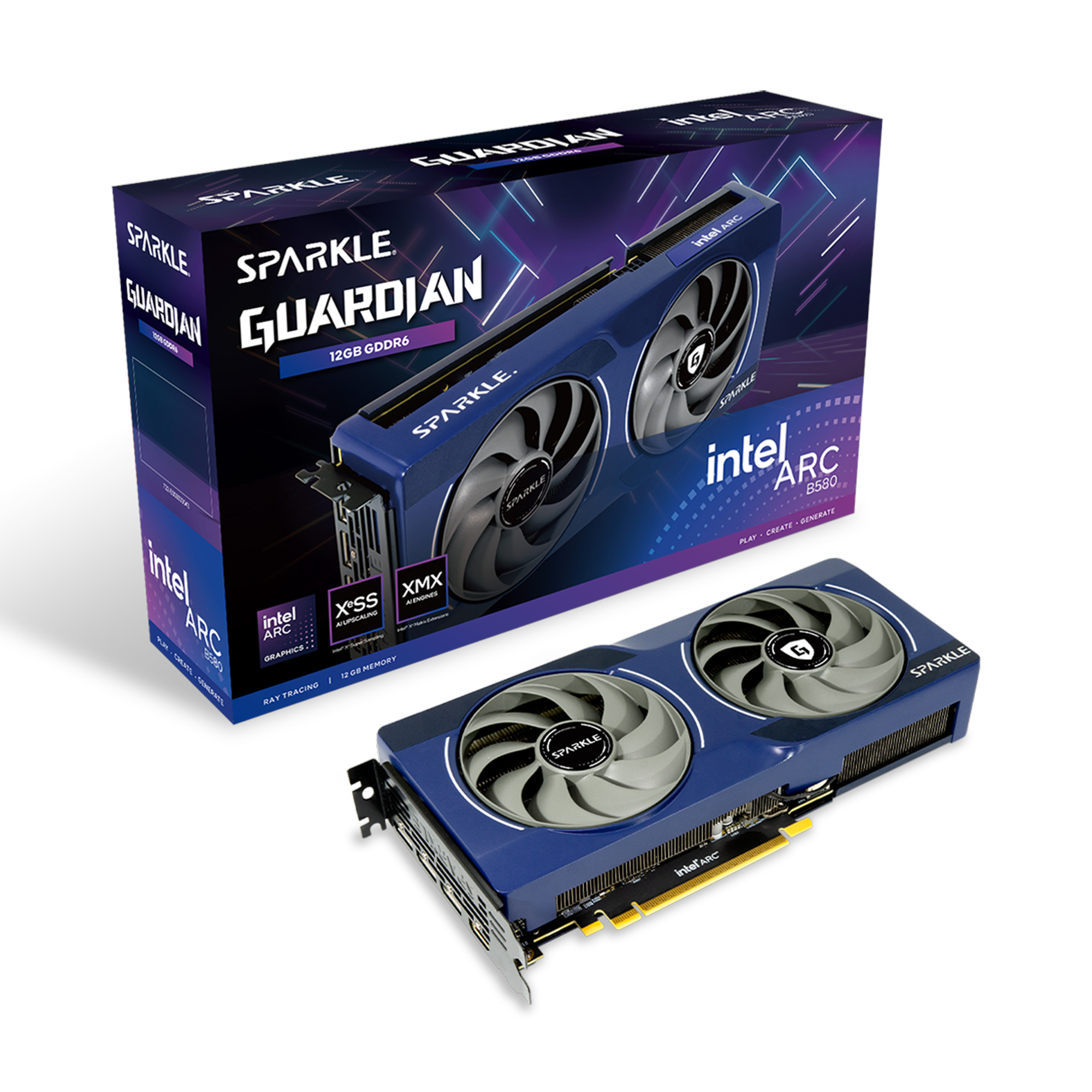 Sparkle Arc B580 Guardian - 12GB GDDR6 RAM - Grafikkort Grafikkort 1A1-S00427300G