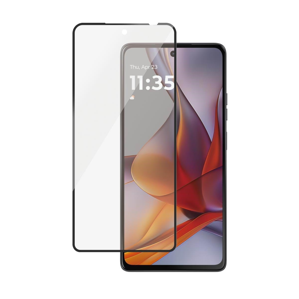 PanzerGlass Screen Protector w. Black Frame Motorola moto g75 5G | Ultra-Wide Fit Beskyttelsesglas PANZER6597