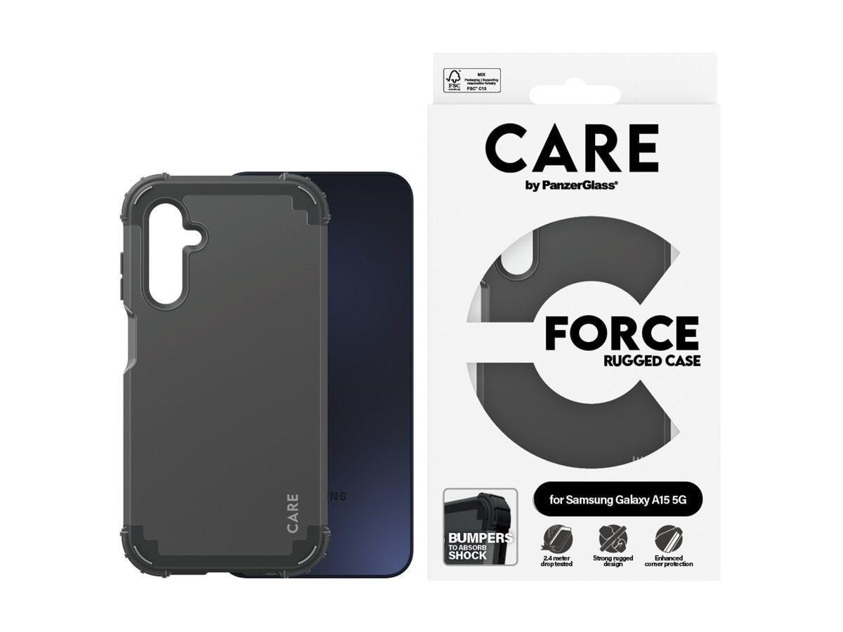 CARE by PanzerGlass Fashionable Case Black FORCE Samsung Galaxy A15 5G Mobilcover PANZER1984