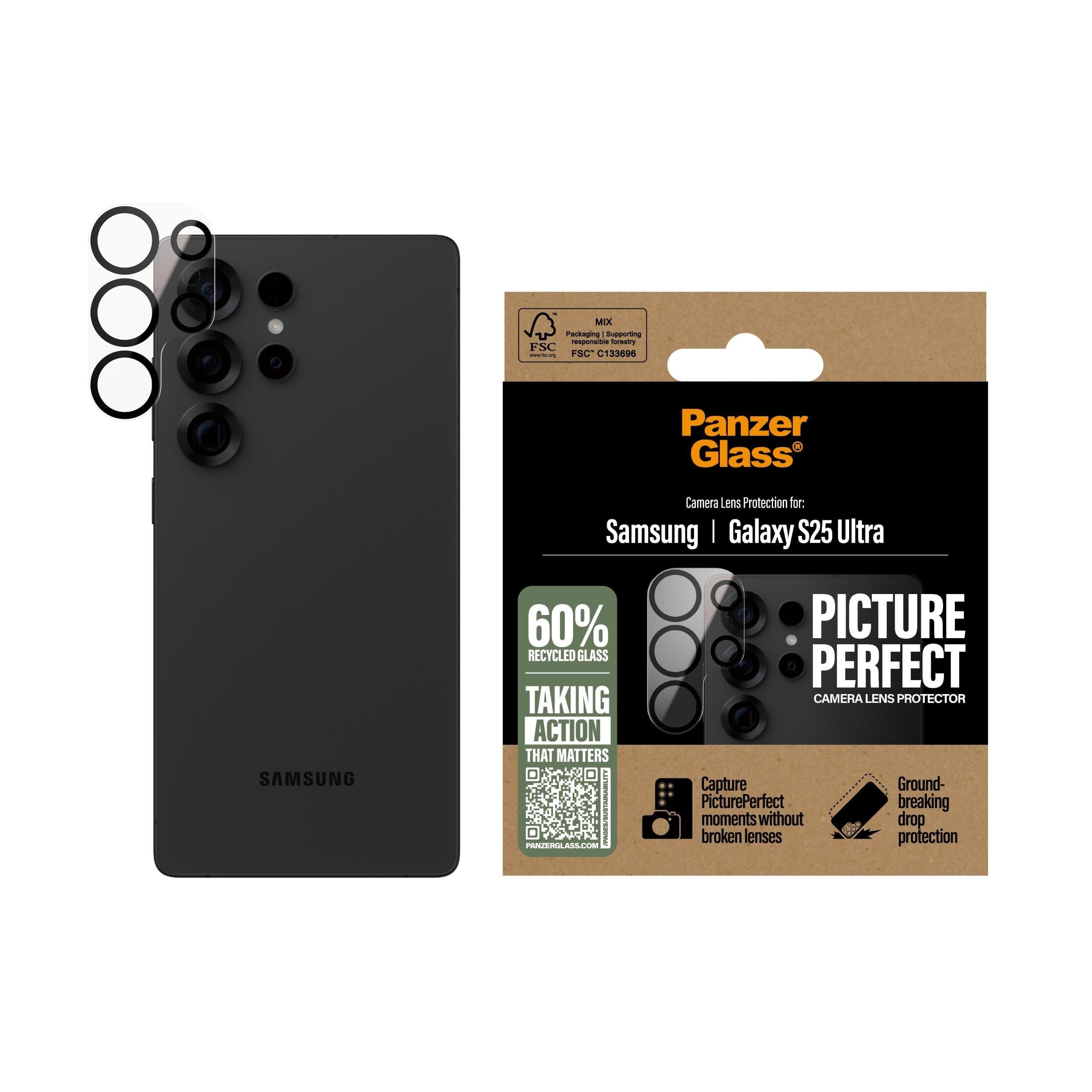 PanzerGlass PicturePerfect Lens Protector Samsung Galaxy S25 Ultra Beskyttelsesglas PGRPIPEG38488
