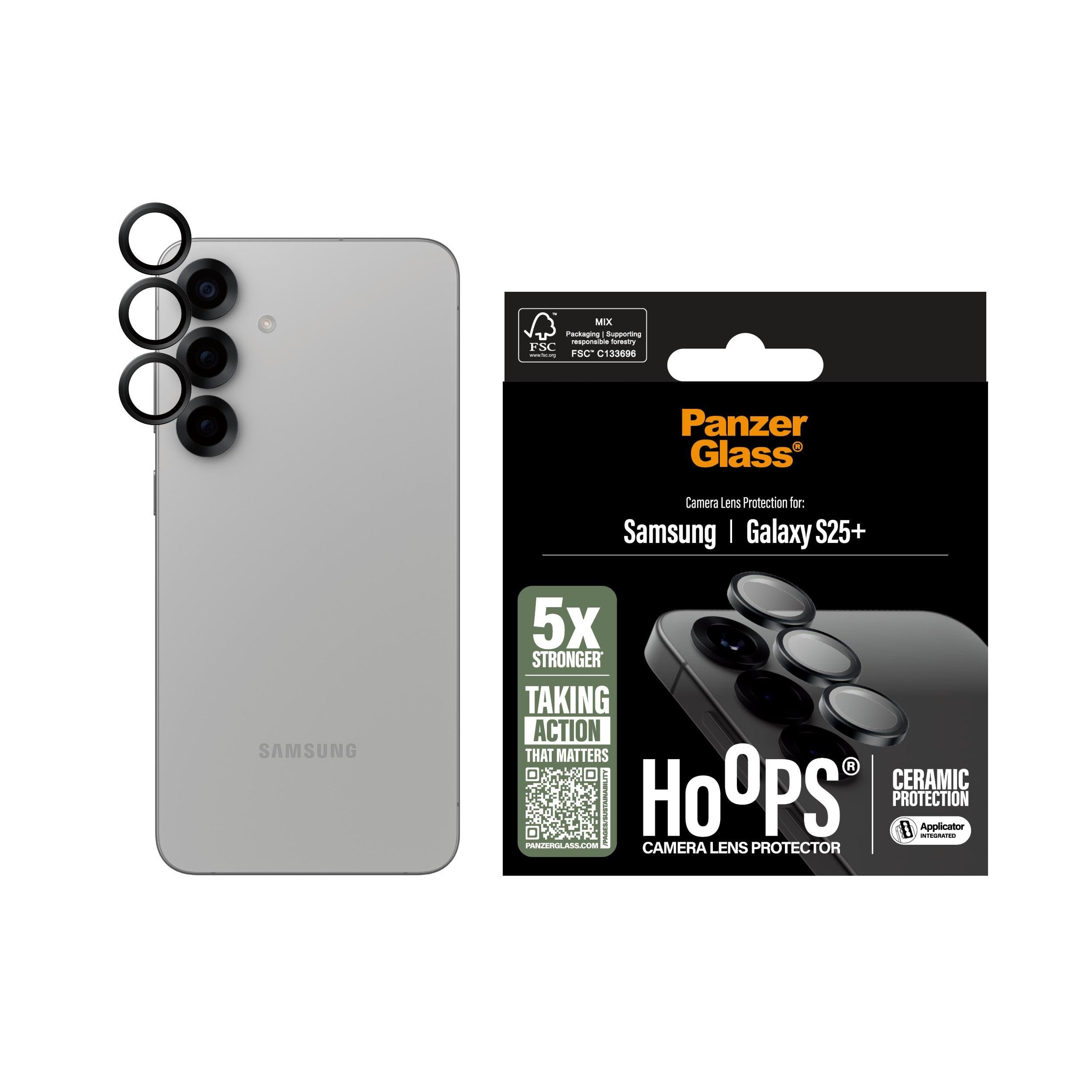 PanzerGlass Hoops Ceramic Lens Protector Samsung Galaxy S25+ Mobil Tilbehør PGRHOCEG37942